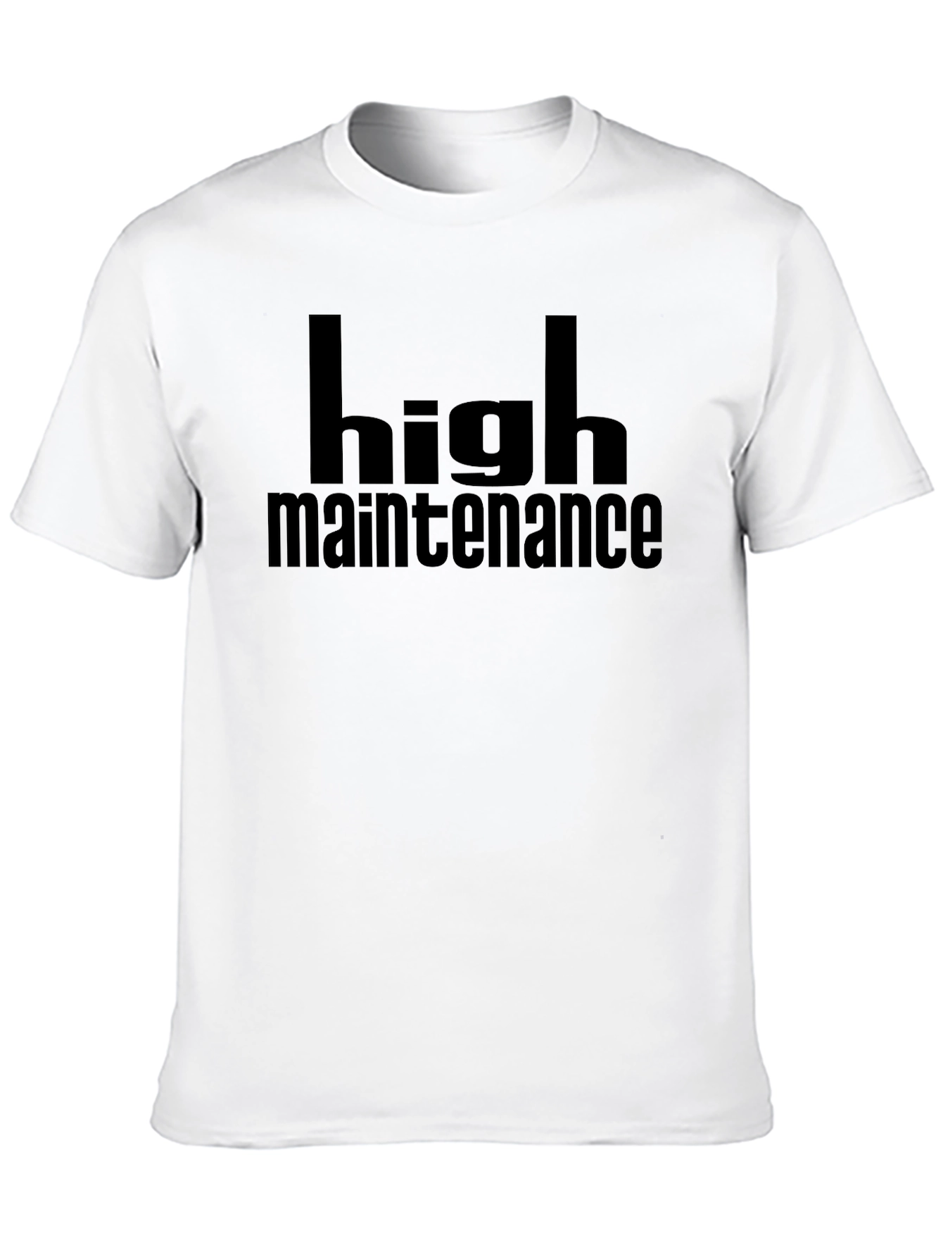 Black High Maintenance Black Graphic T-Shirt view 10
