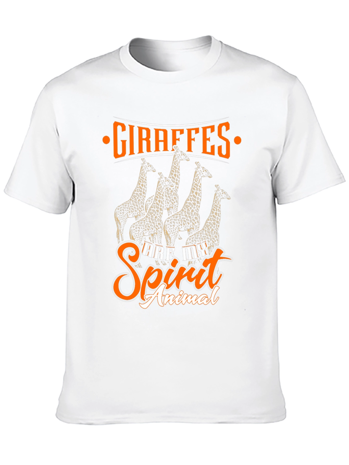 Black Giraffe Spirit Animal Graphic Tee view 10