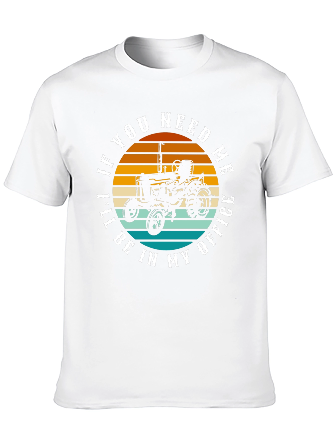 Black If You Need Me I'll Be In My Office Tractor Graphic Tee view 10