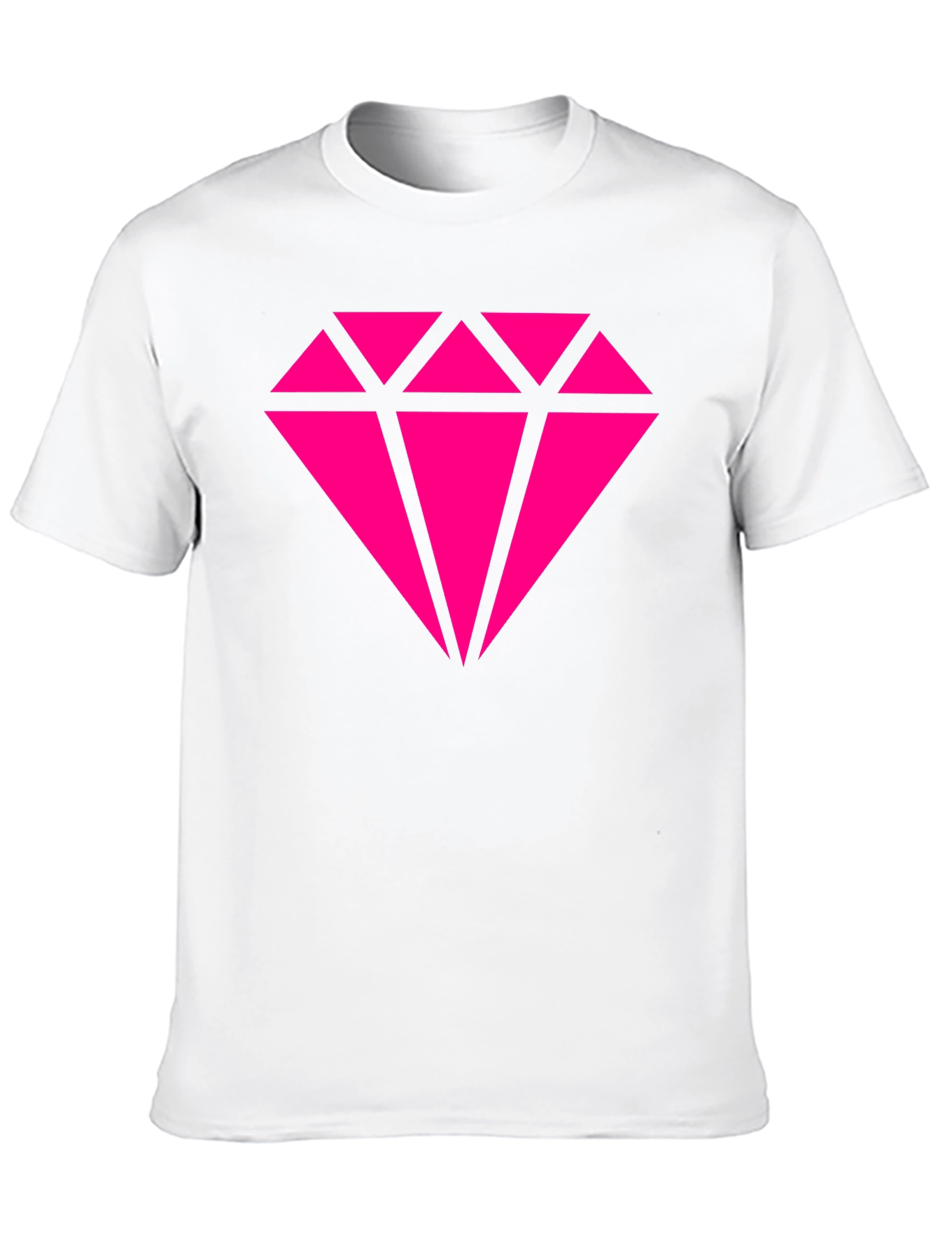Black Pink Diamond Graphic Black T-Shirt view 10