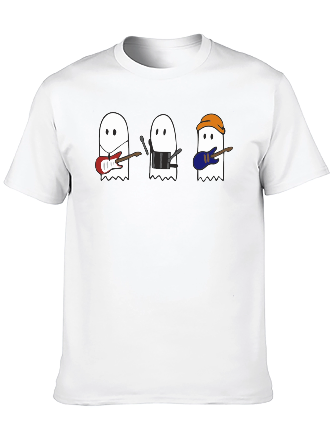 Black Ghost Band T-Shirt - Spooky Music Tee view 10