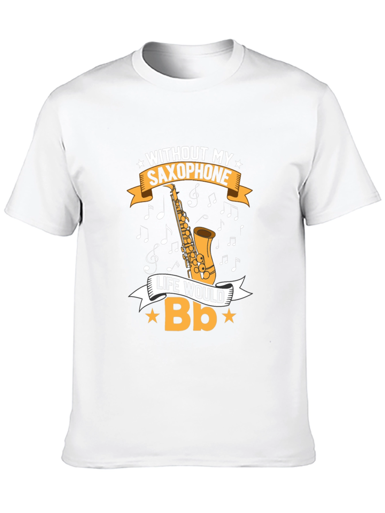 Black Saxophone Music Lover Graphic Tee view 10