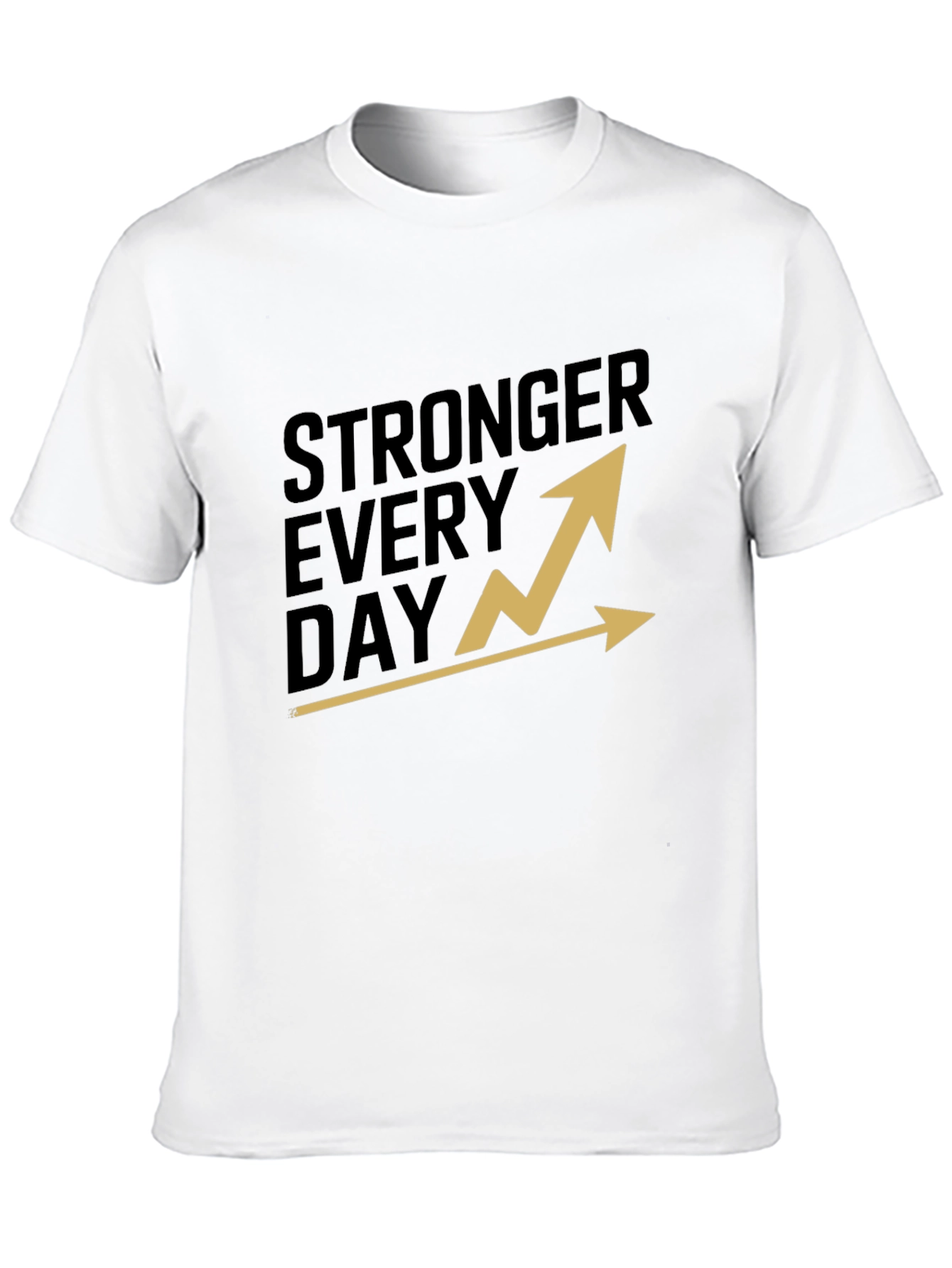 Black Stronger Every Day Graphic T-Shirt - Black view 10