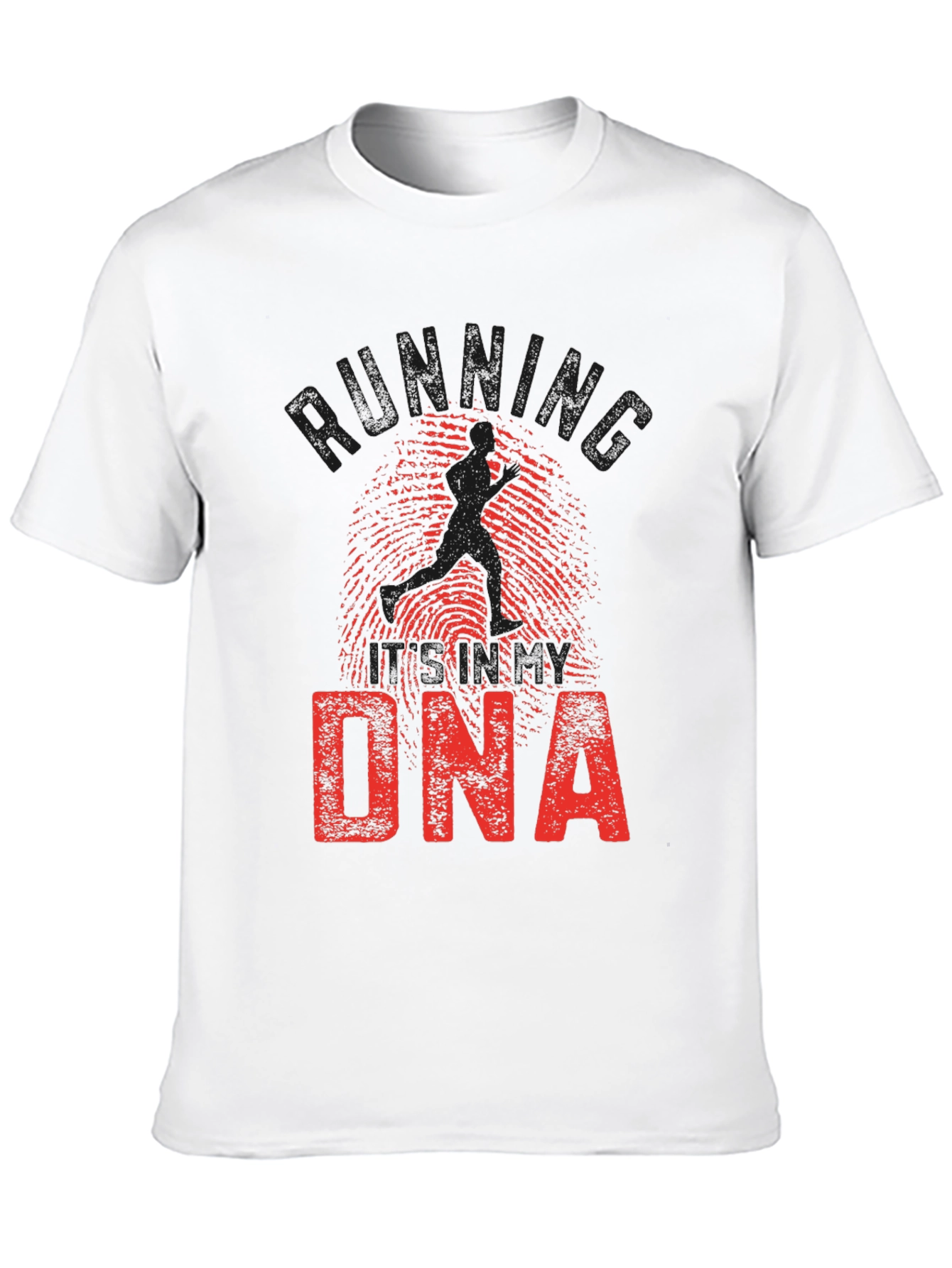 Black Running DNA Graphic Print T-Shirt view 10