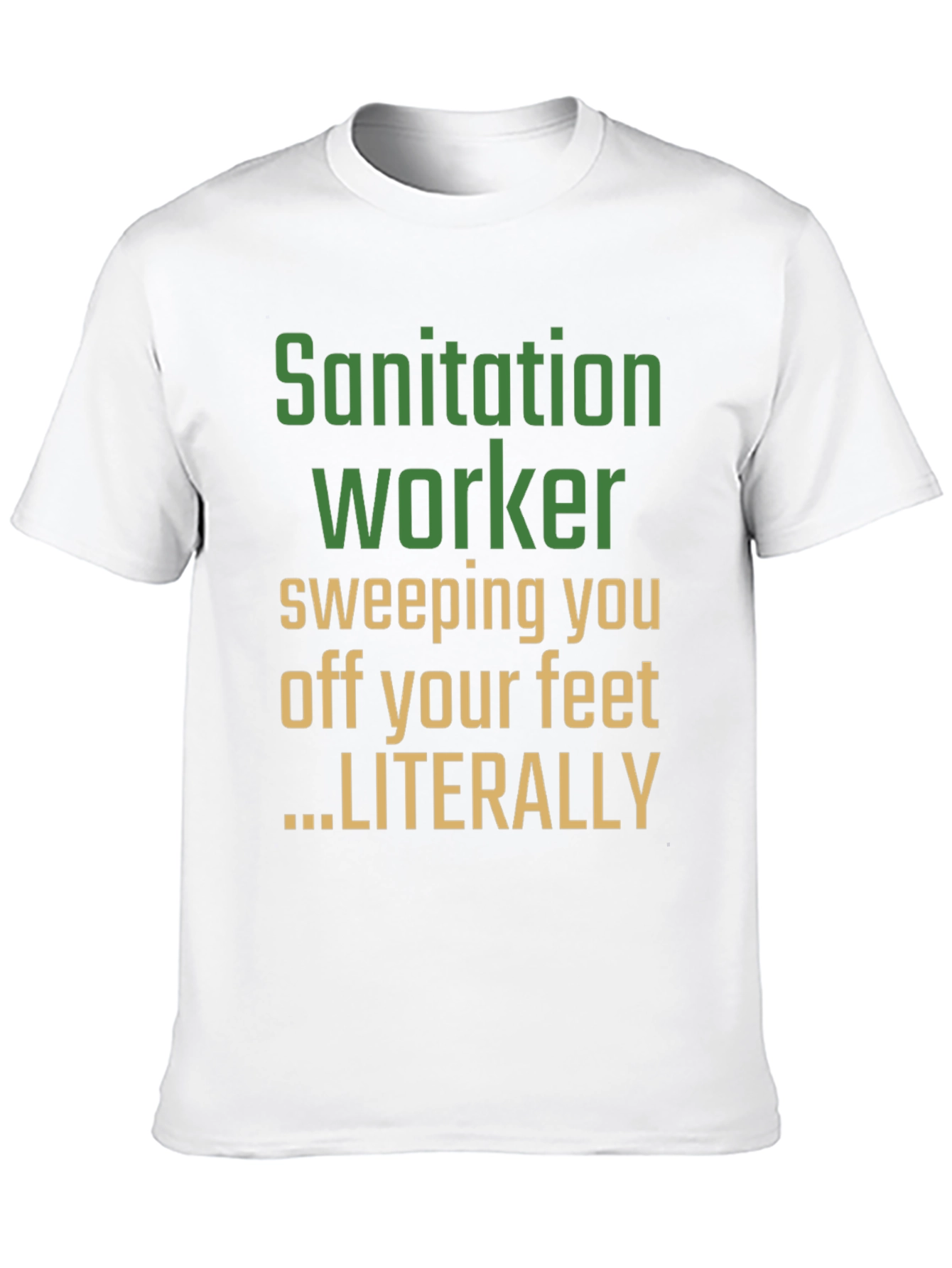 Black Sanitation Worker Novelty Graphic Tee view 10