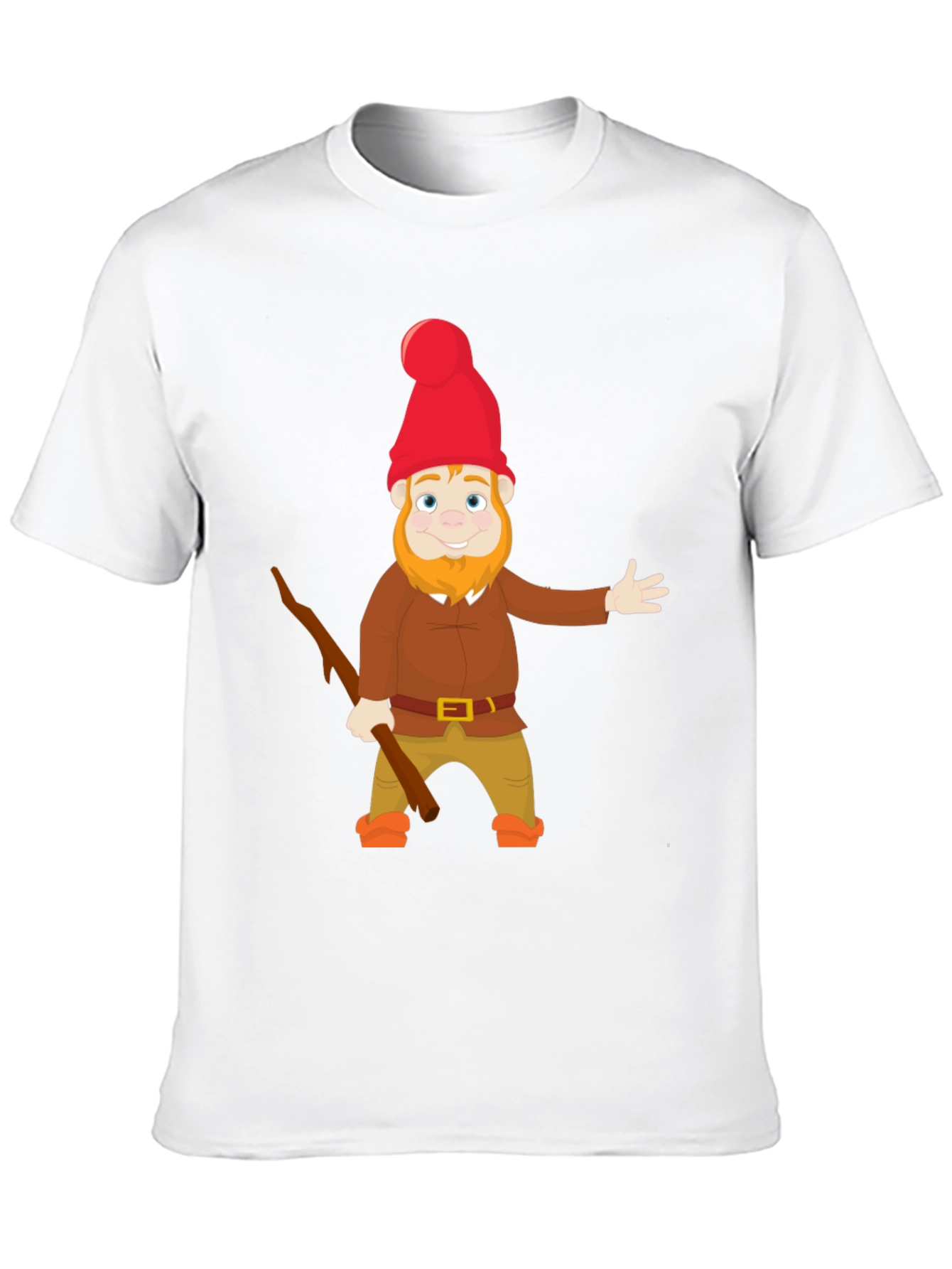Black Gnome Graphic T-Shirt - Whimsical Cartoon Design view 10