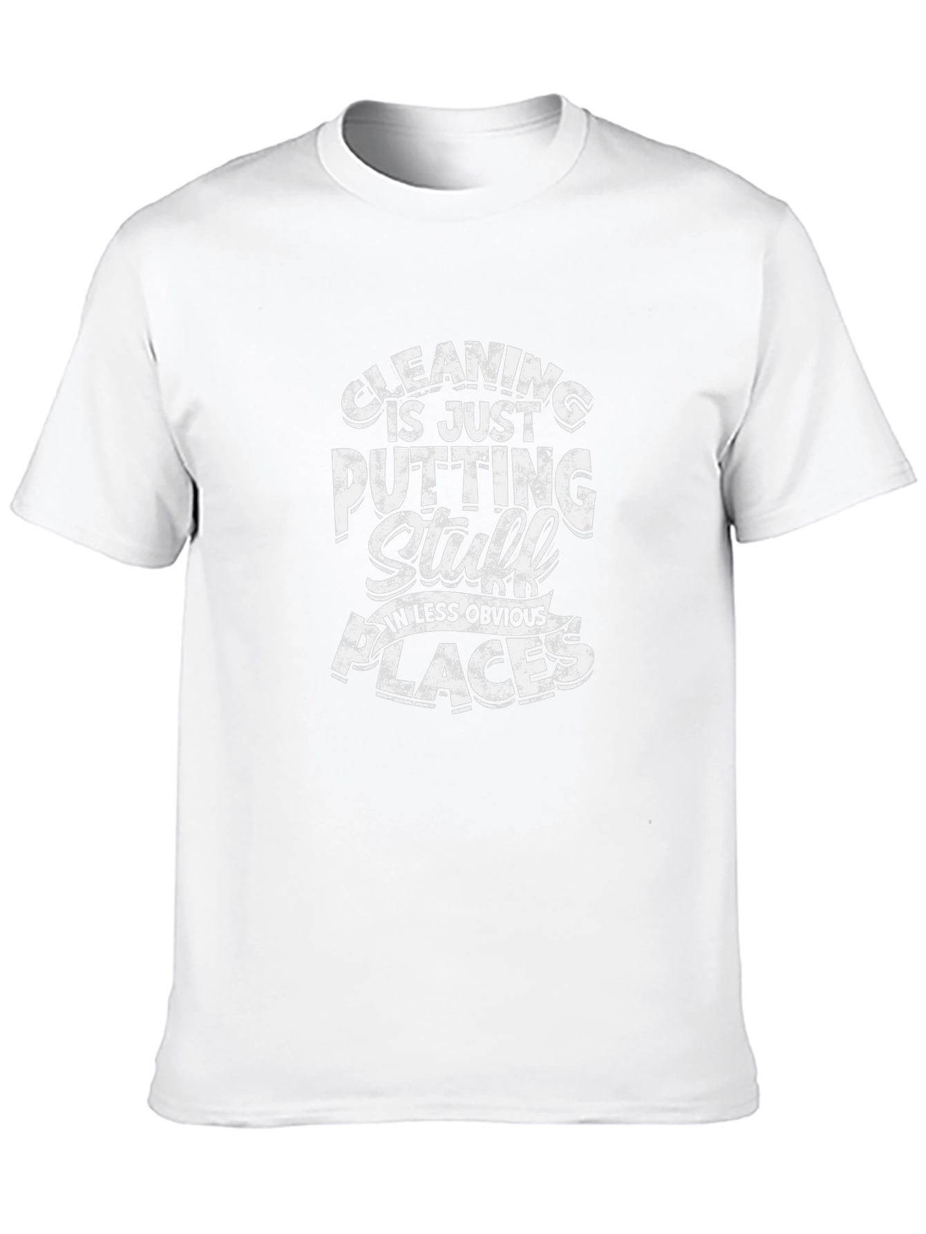 Black Funny Cleaning Humor Graphic T-Shirt view 10