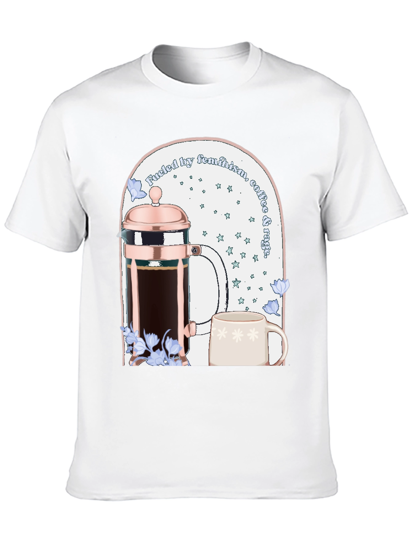 Black Feminist Coffee T-Shirt view 10