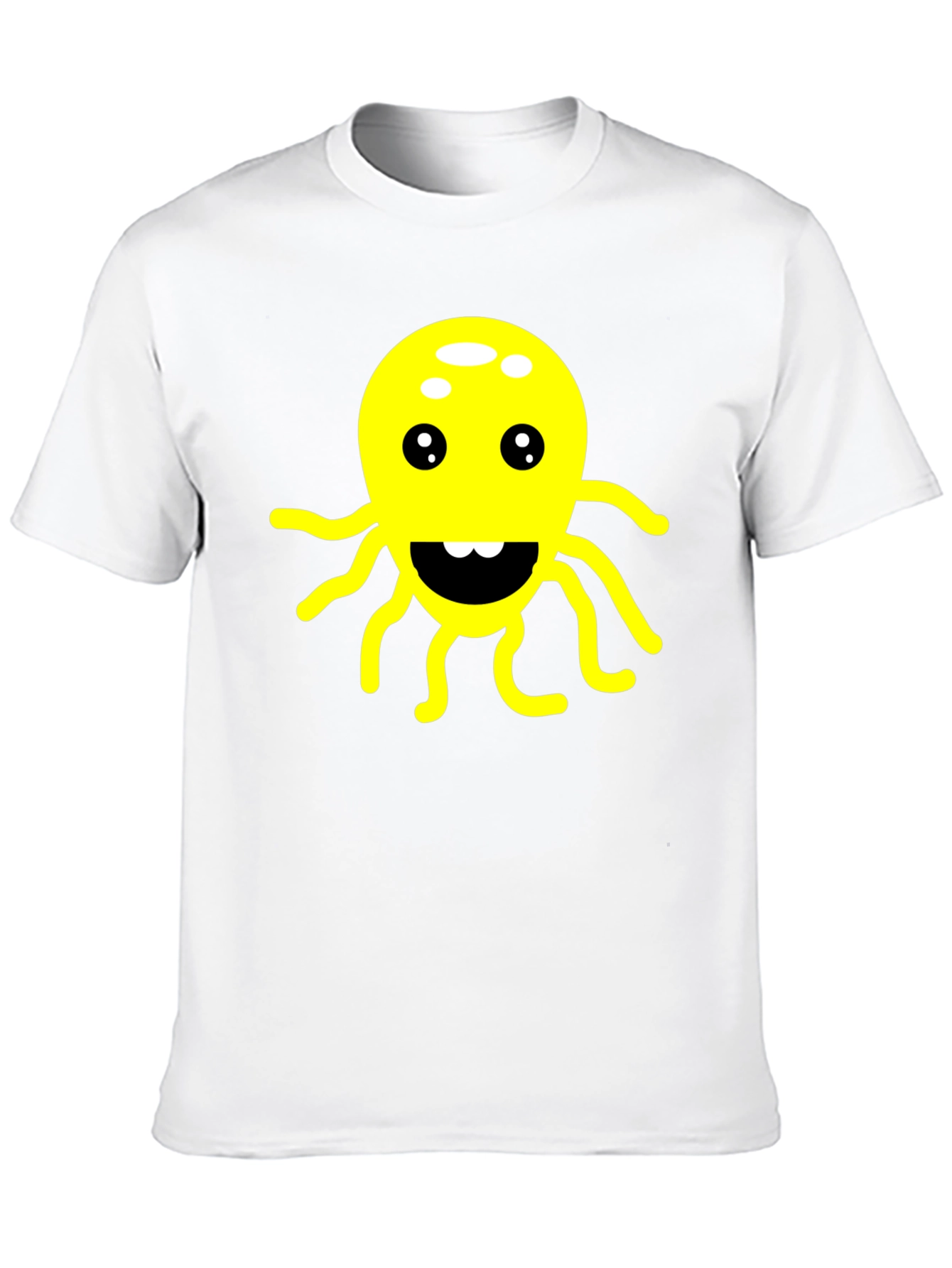 Black Funny Octopus Graphic T-Shirt - Soft Cotton Tee view 10