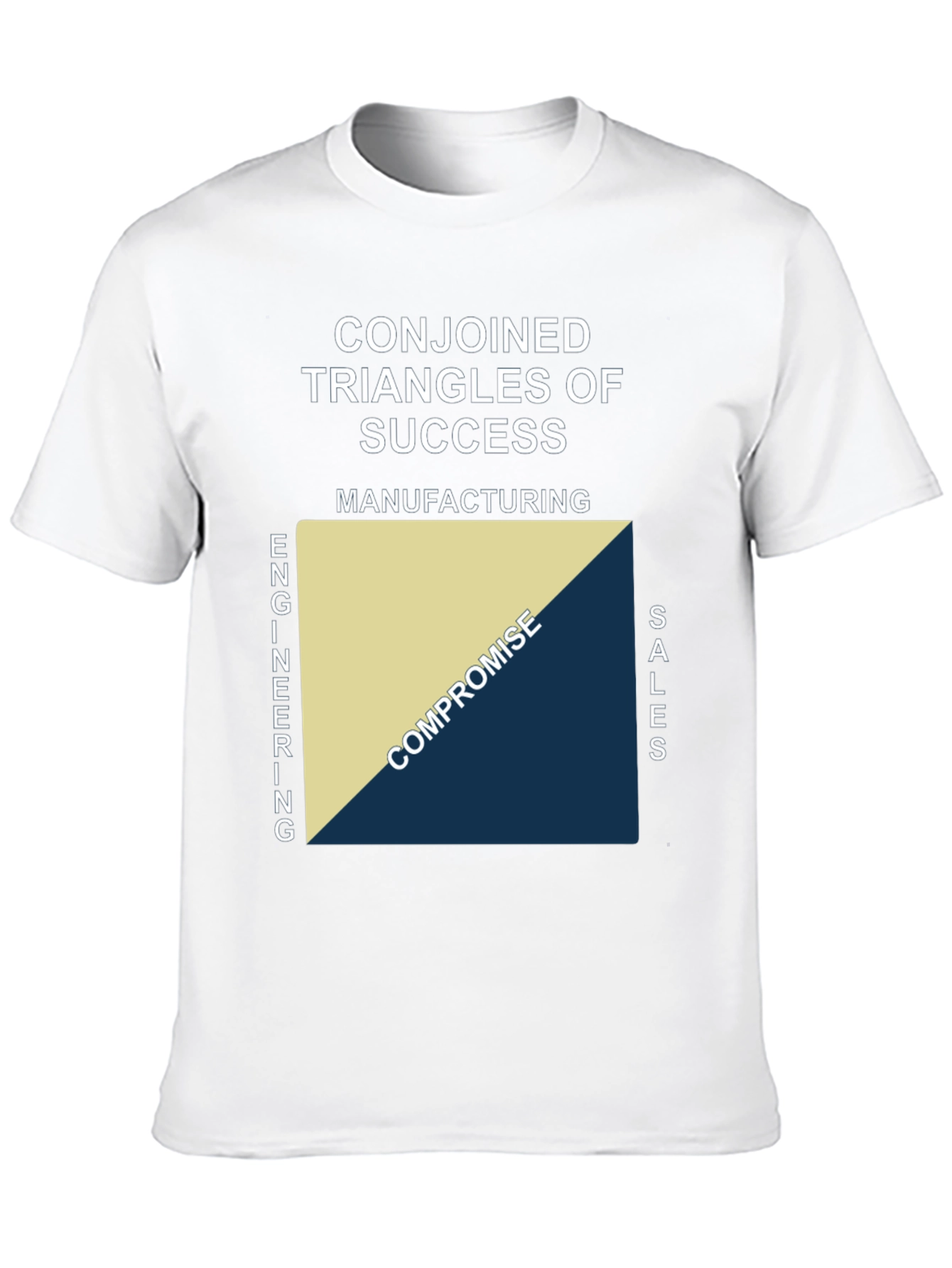 Black Conjoined Triangles of Success T-Shirt view 10
