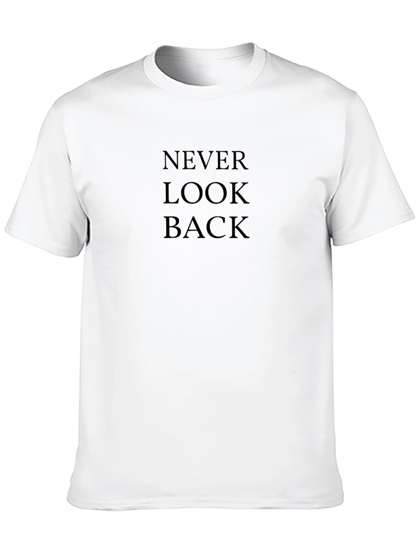 Black Never Look Back Black T-Shirt - Stylish Comfort view 10