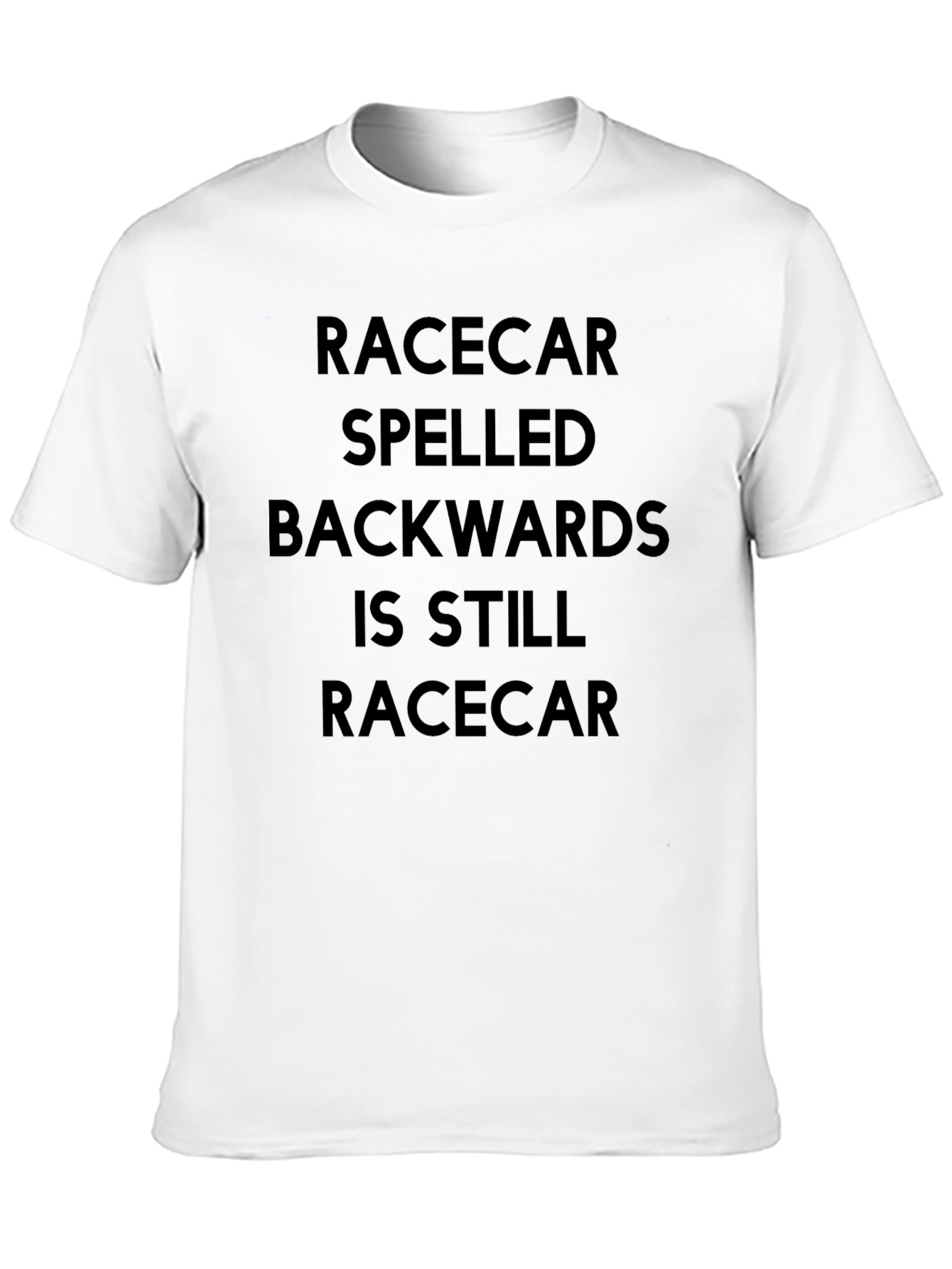 Black Racecar Palindrome T-Shirt - Funny Wordplay Tee view 10