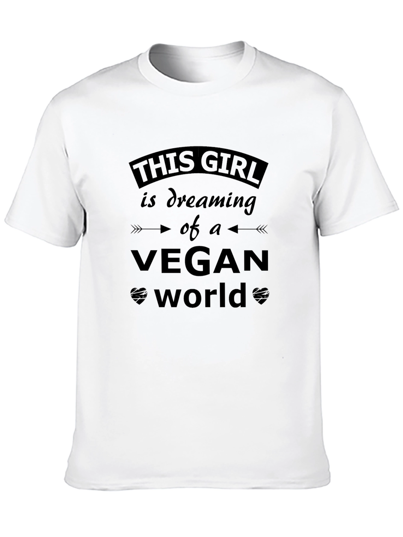 Black Vegan Dreamer T-Shirt - Unisex Black Tee view 10