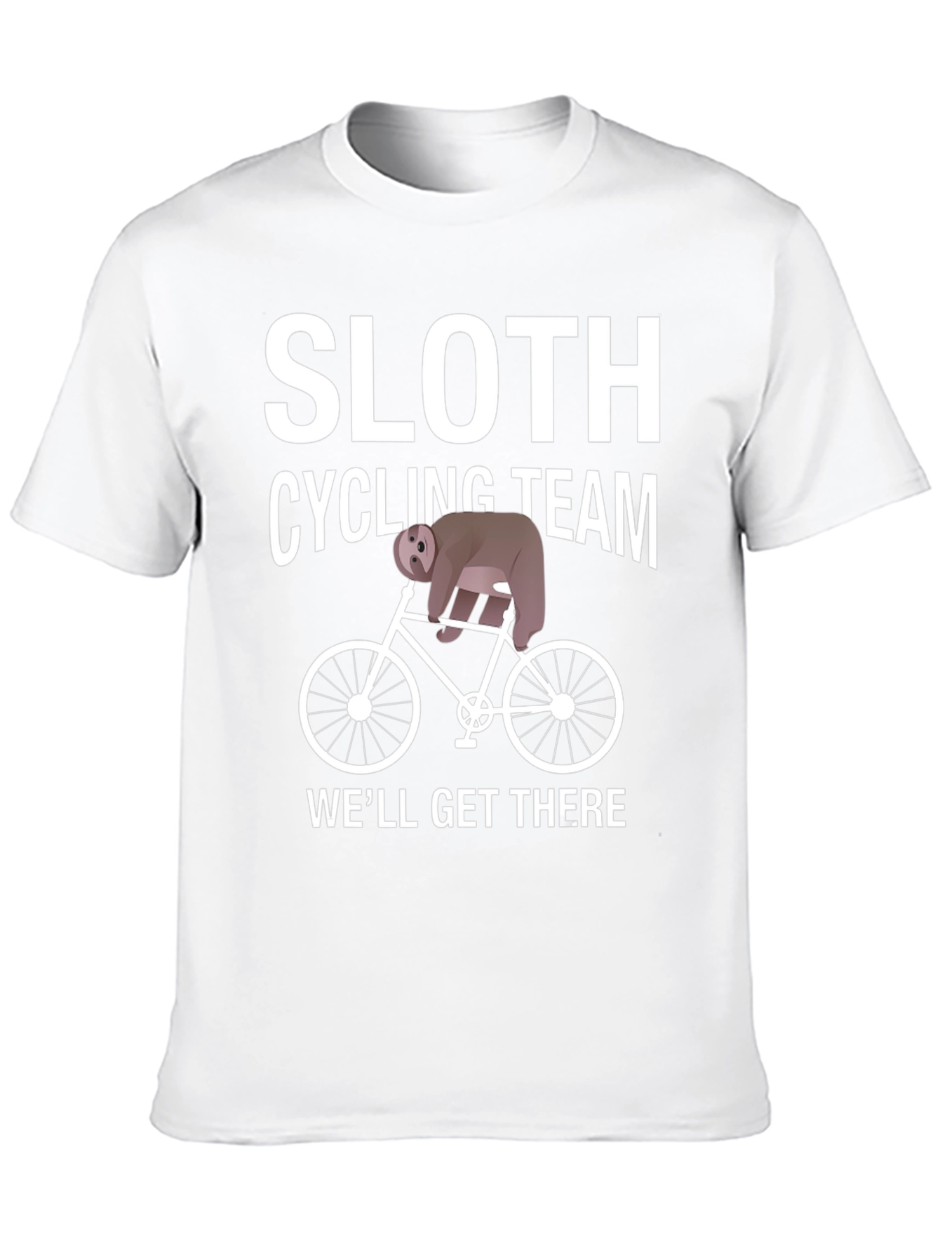 Black Sloth Cycling Team T-Shirt - Funny Novelty Tee view 10