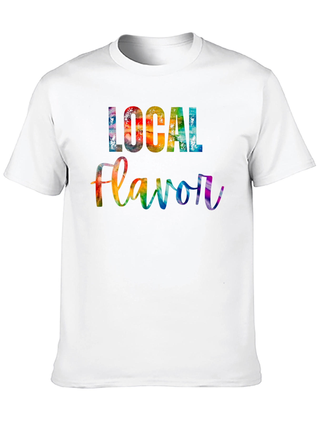 Black Local Flavor Rainbow Graphic Tee view 10