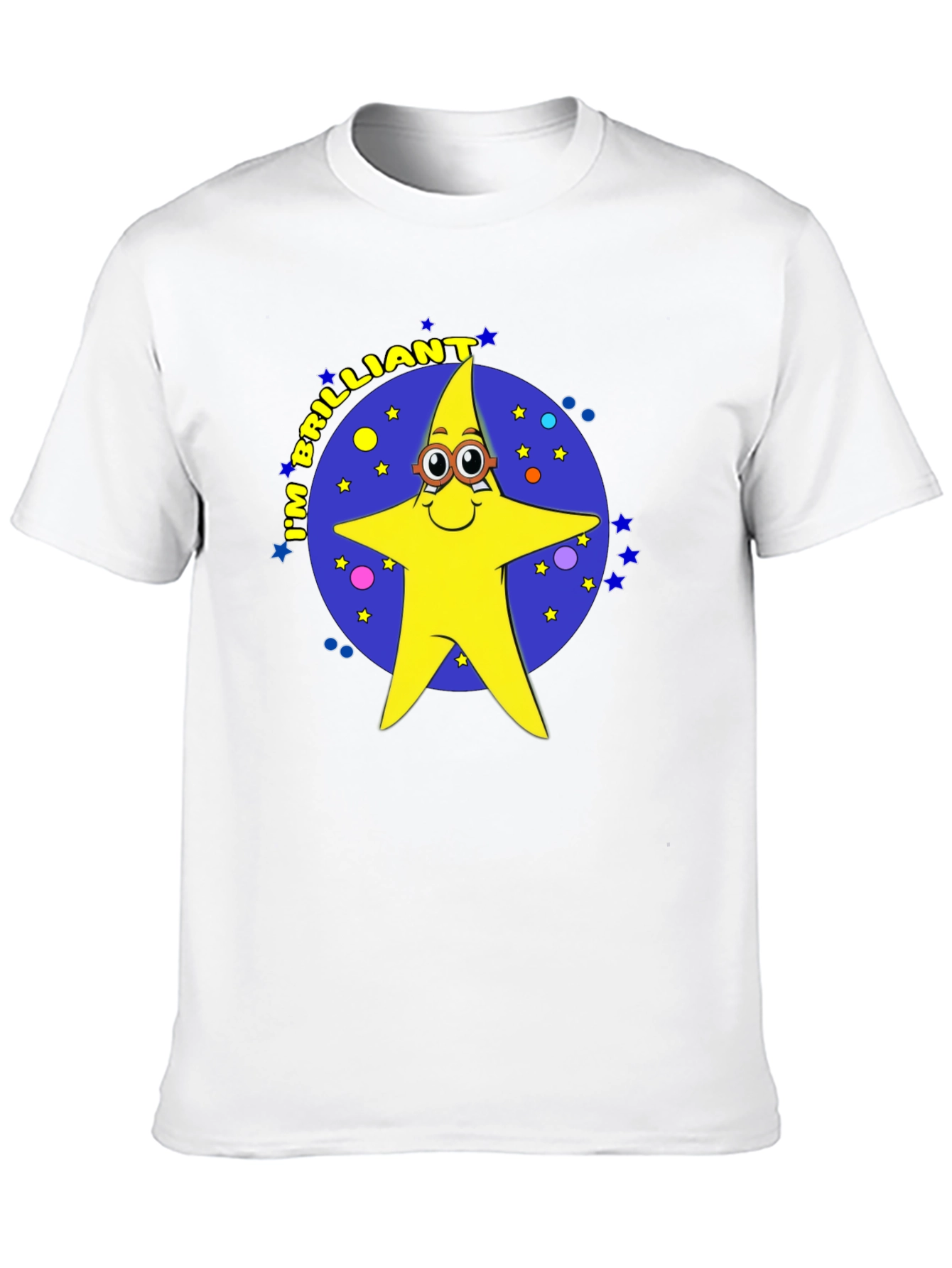 Black Brilliant Star Cartoon Graphic T-Shirt view 10