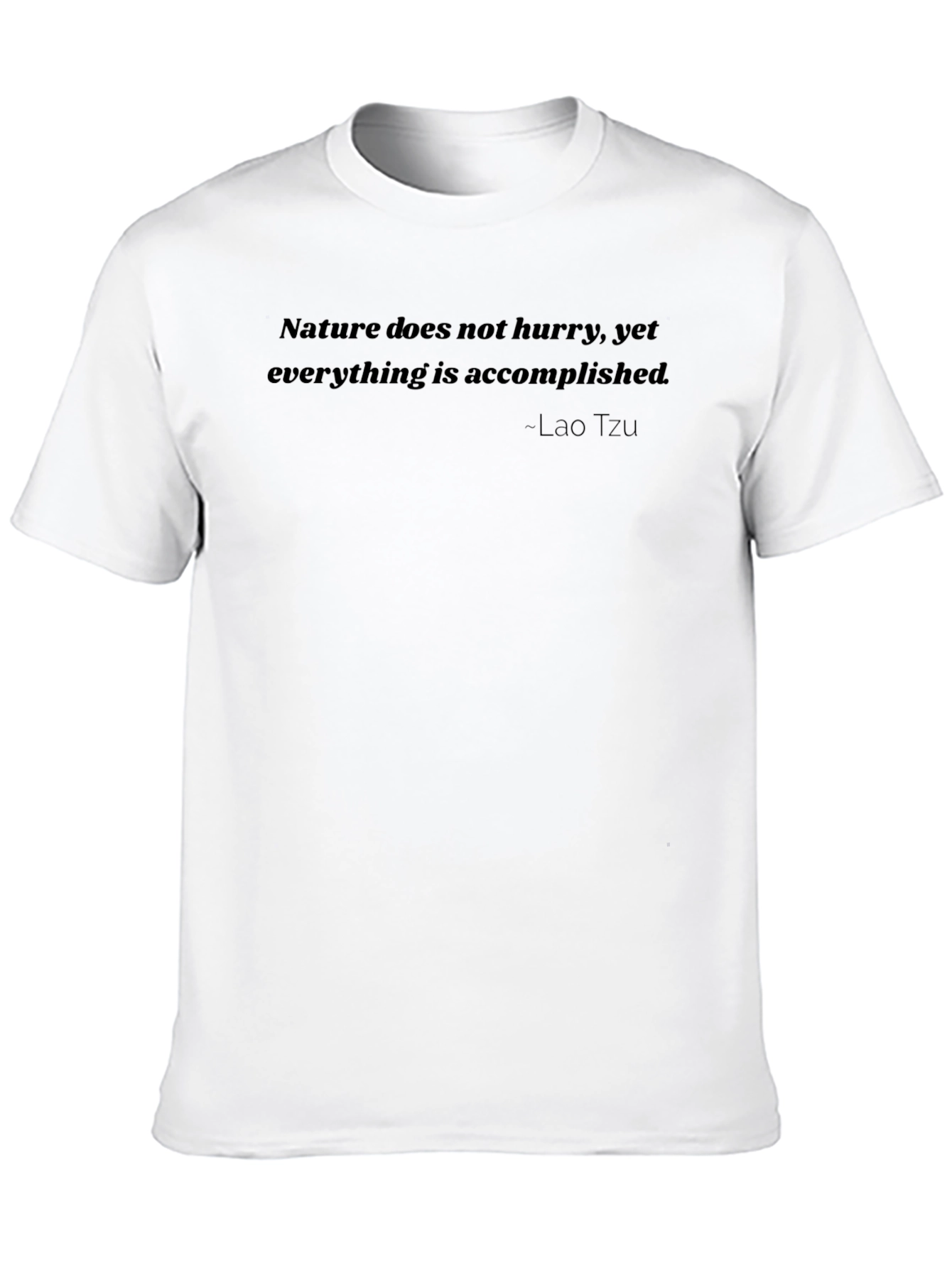 Black Nature Quote T-Shirt - Lao Tzu Wisdom view 10