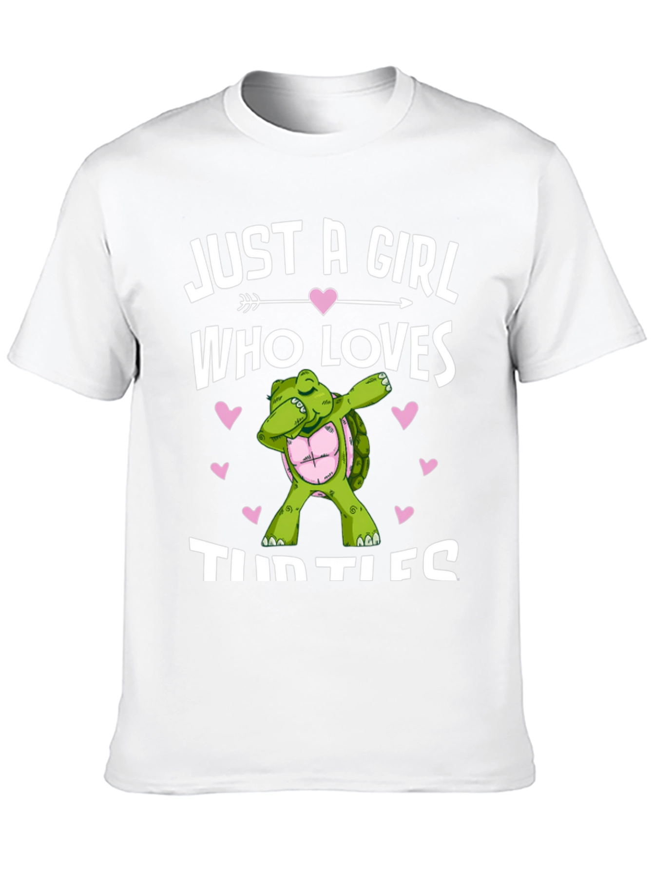Black Girl Loves Turtles T-Shirt Dab Turtle Black Cotton Tee view 10