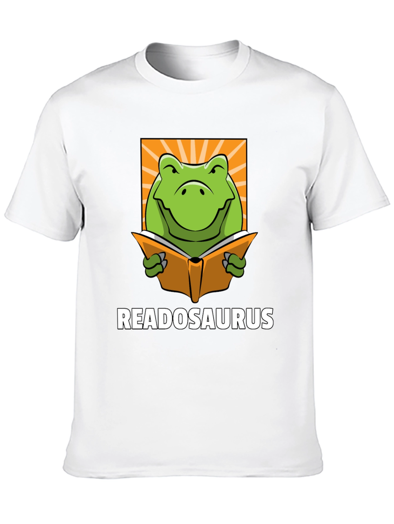 Black Readosaurus Graphic T-Shirt - Book Loving Dinosaur Tee view 10