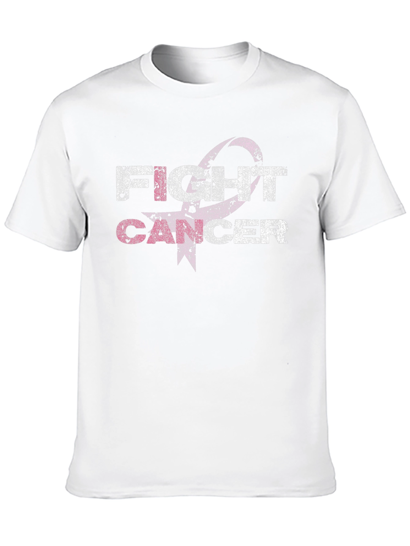 Black Fight Cancer Awareness Ribbon Graphic T-Shirt view 10