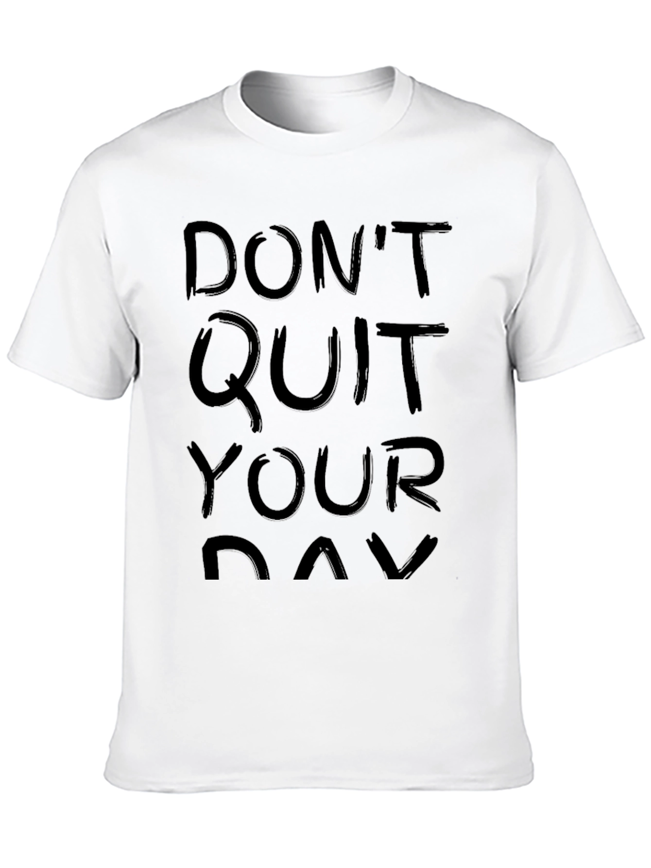 Black Don't Quit Your Day Job Men's Black Graphic T-Shirt view 10