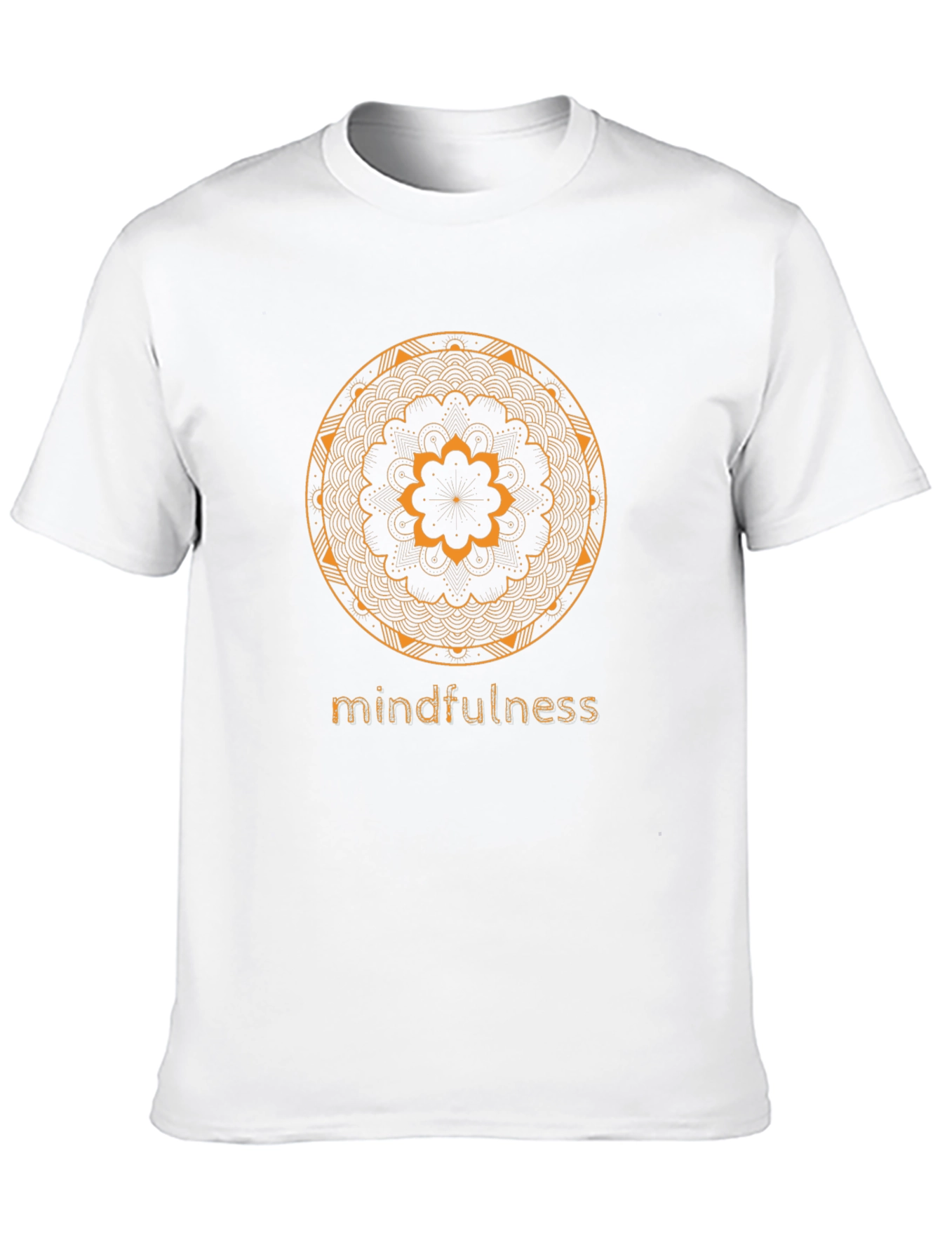 Black Mindfulness Mandala Graphic Tee - Black Cotton view 10