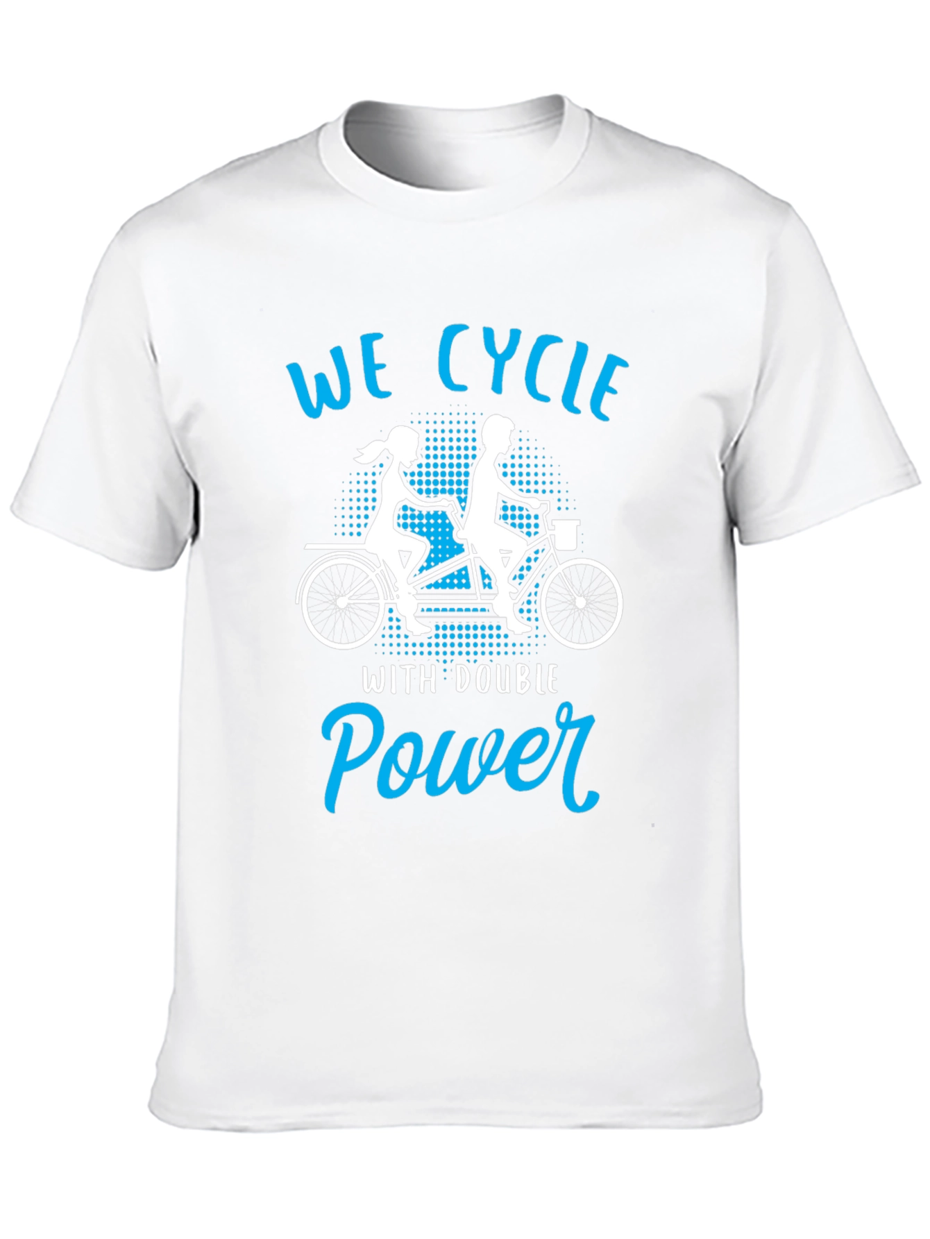 Black We Cycle With Double Power Black T-Shirt view 10