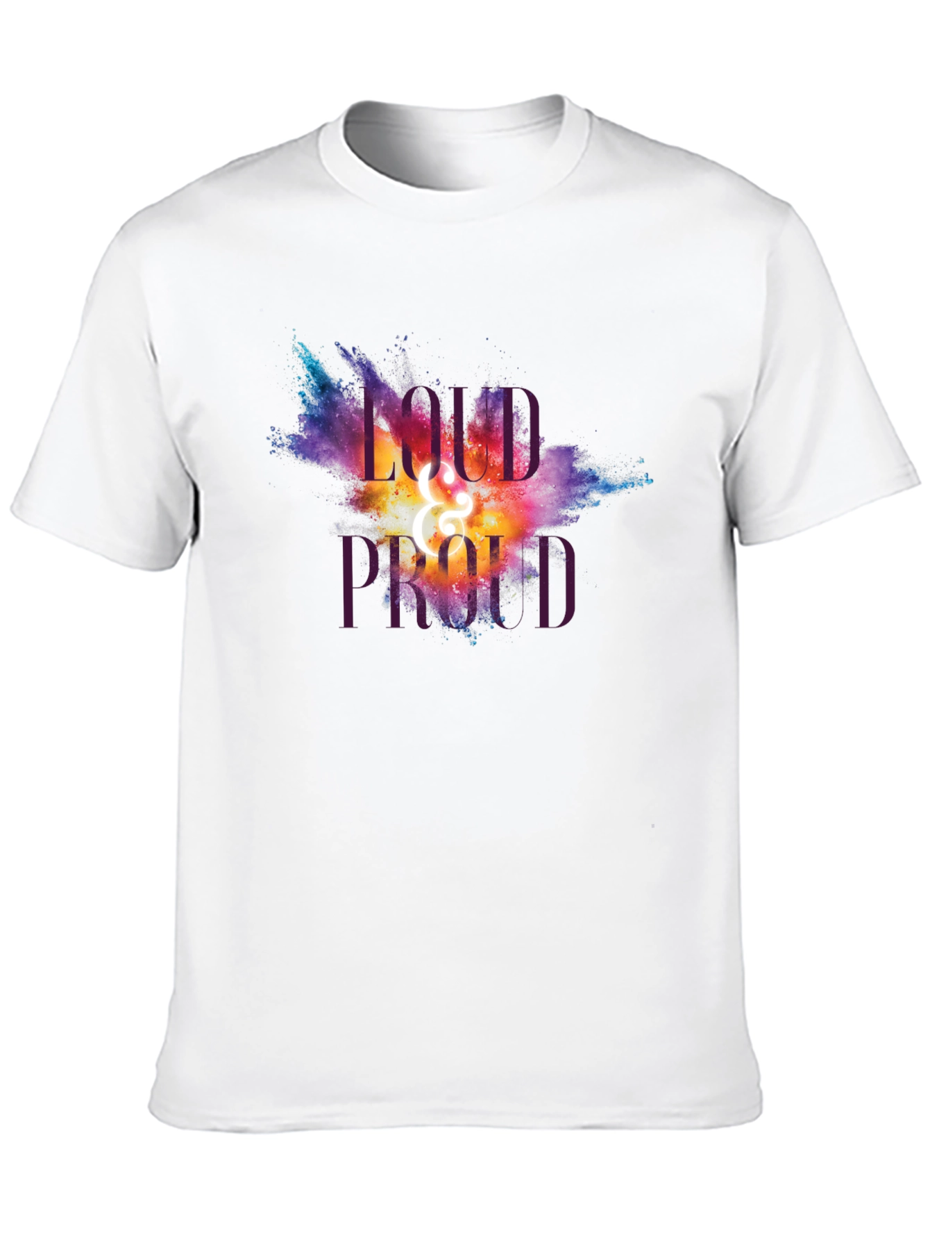 Black Loud and Proud Graphic T-Shirt - Unisex view 10