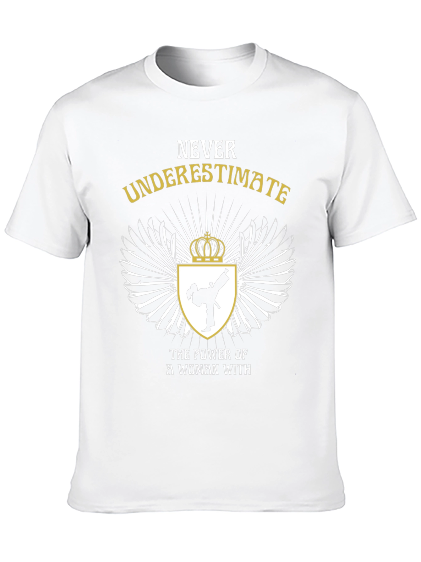Black Never Underestimate Karate Woman Black T-Shirt view 10