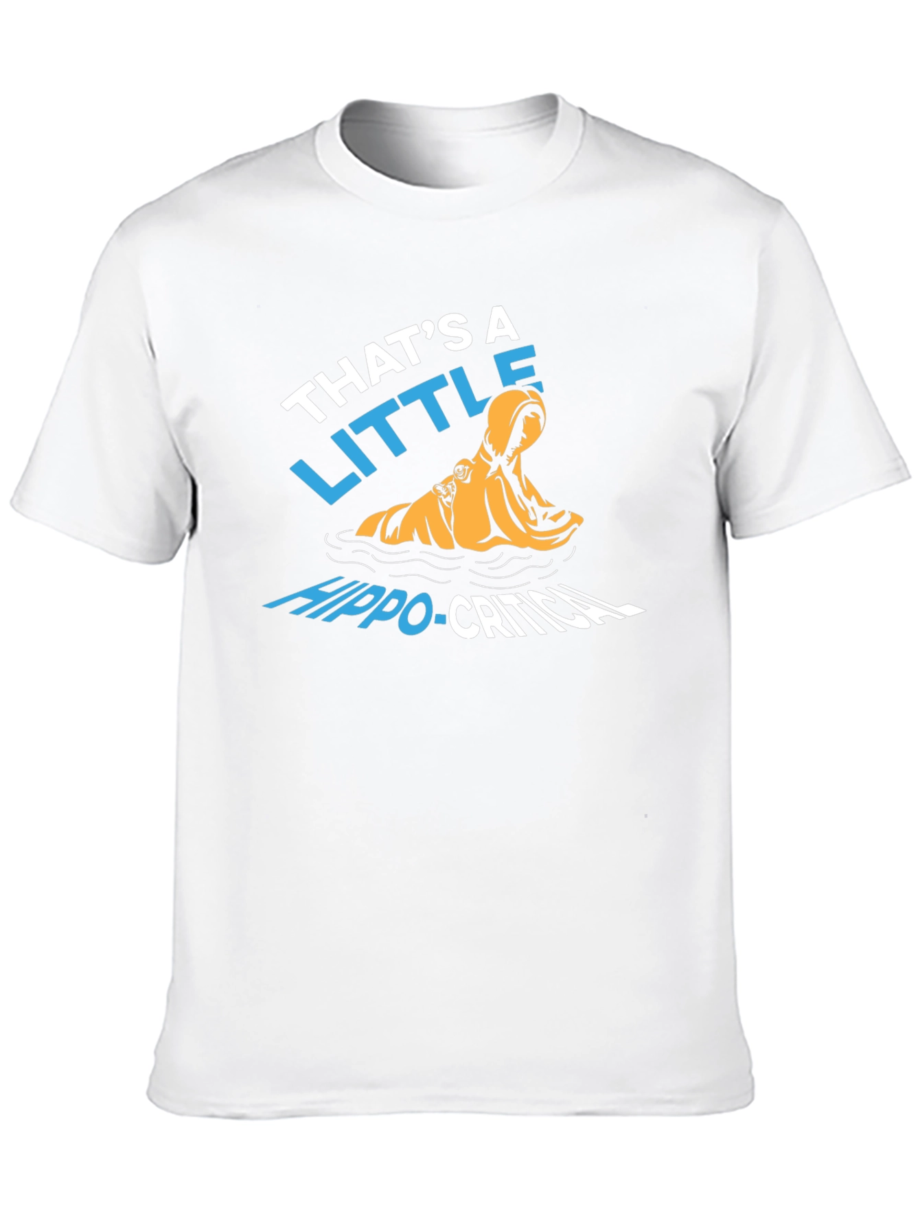 Black That's A Little Hippo-Critical T-Shirt view 10