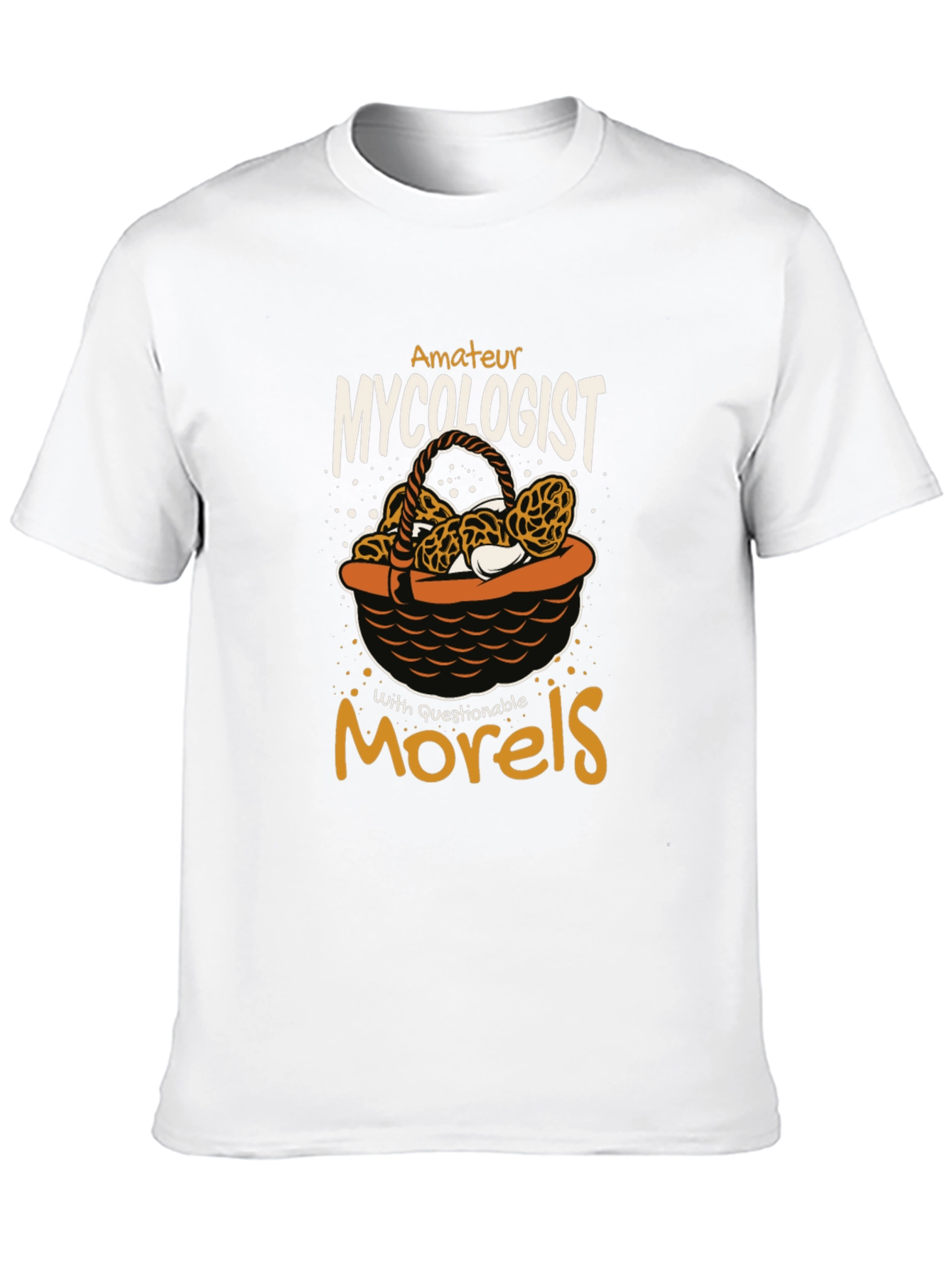Black Amateur Mycologist Morels T-Shirt view 10