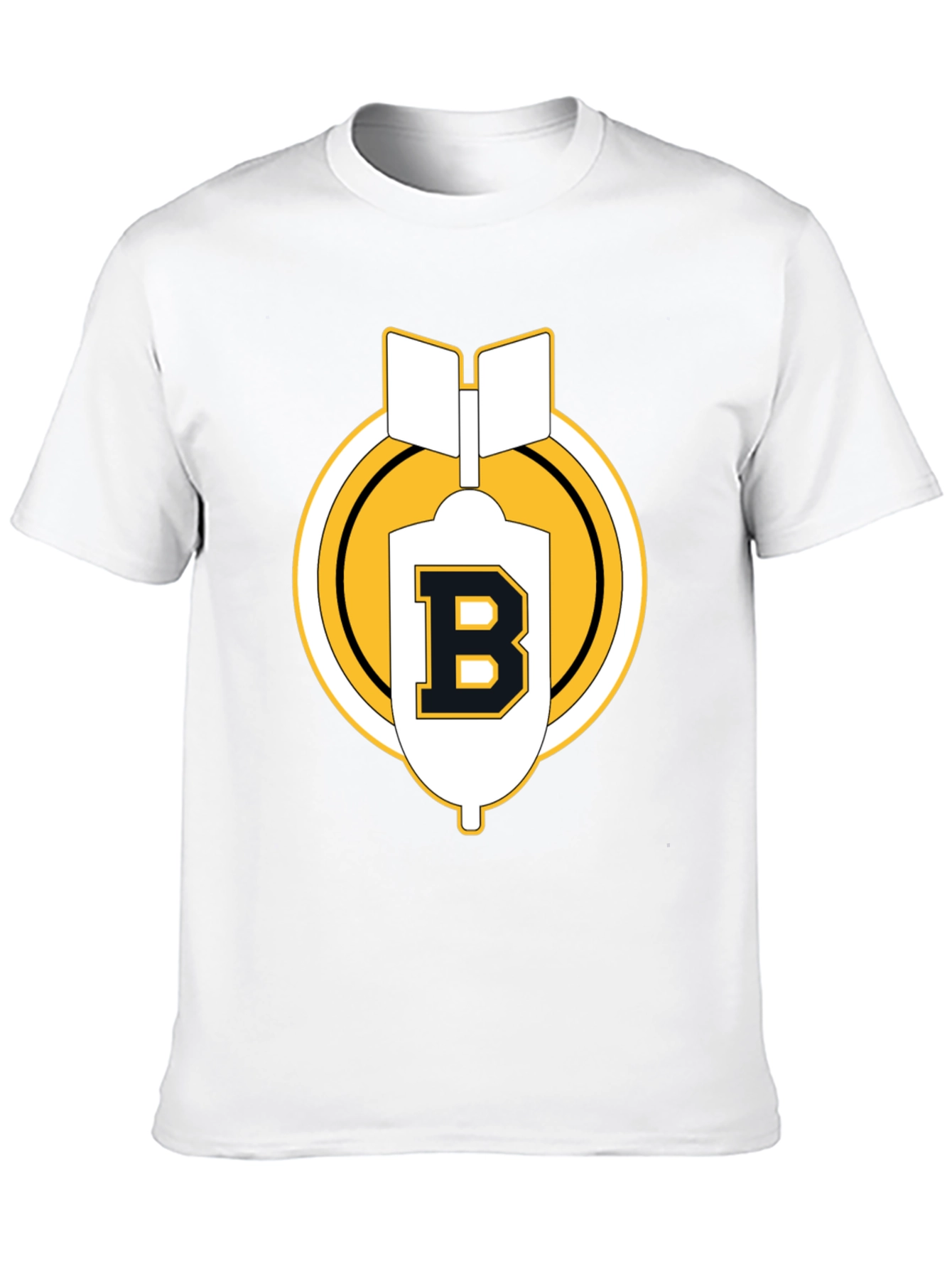 Black Black Tee with B Letter Bomb Graphic view 10