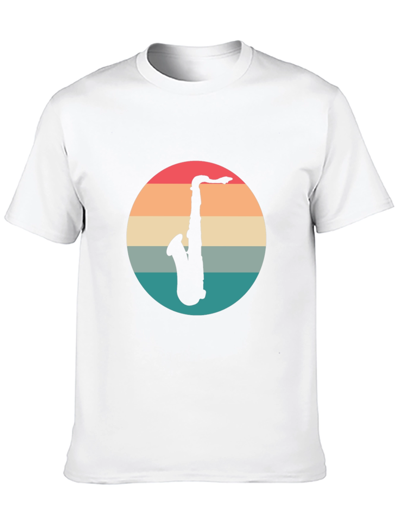 Black Retro Saxophone T-Shirt - Vintage Style Music Tee view 10