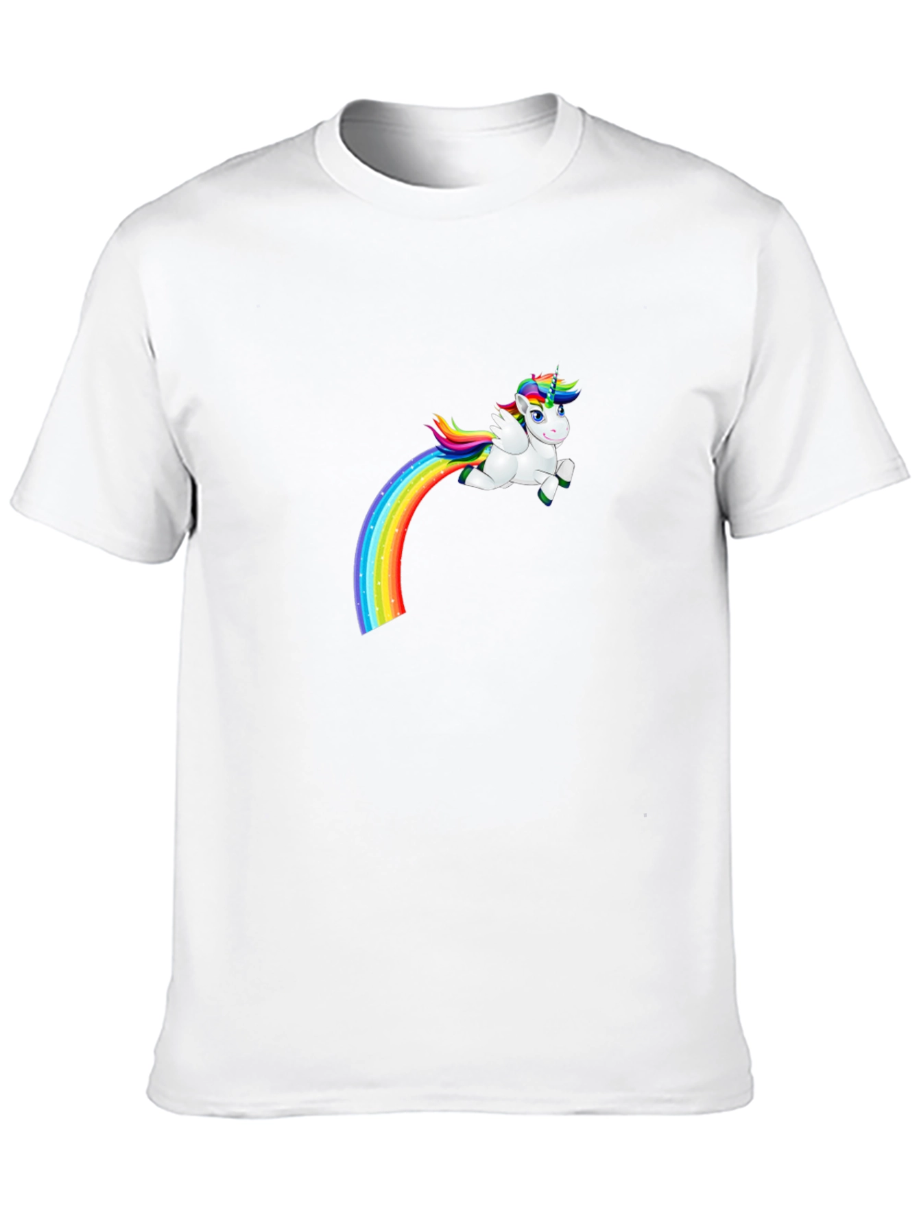 Black Unicorn Rainbow Humor T-Shirt view 10