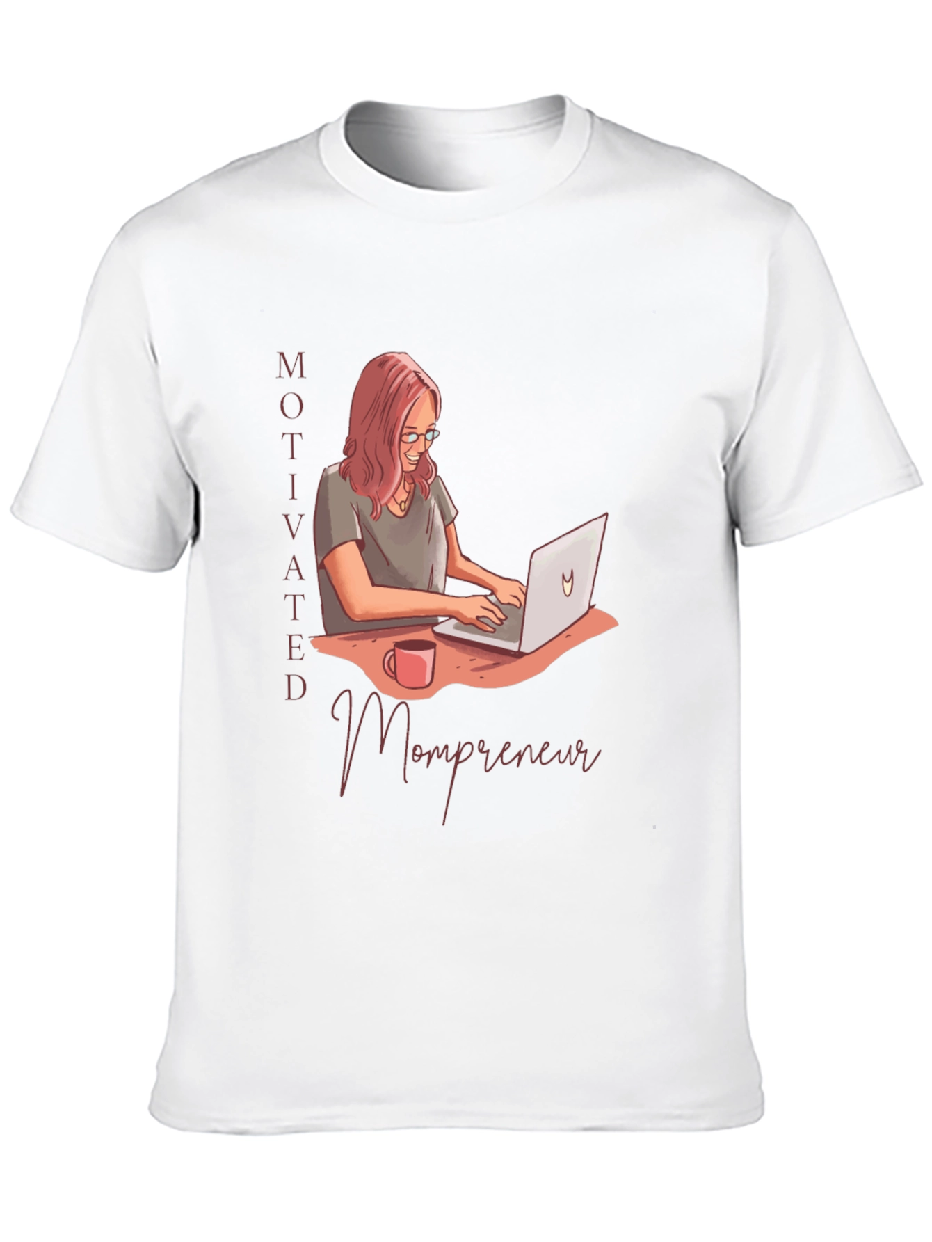 Black Motivated Mompreneur Graphic T-Shirt view 10