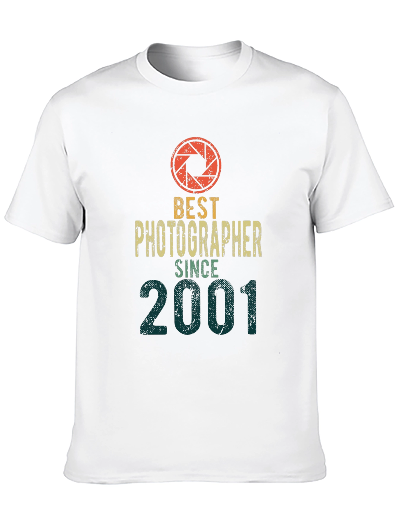 Black Best Photographer Since 2001 T-Shirt - Camera Lens Graphic view 10