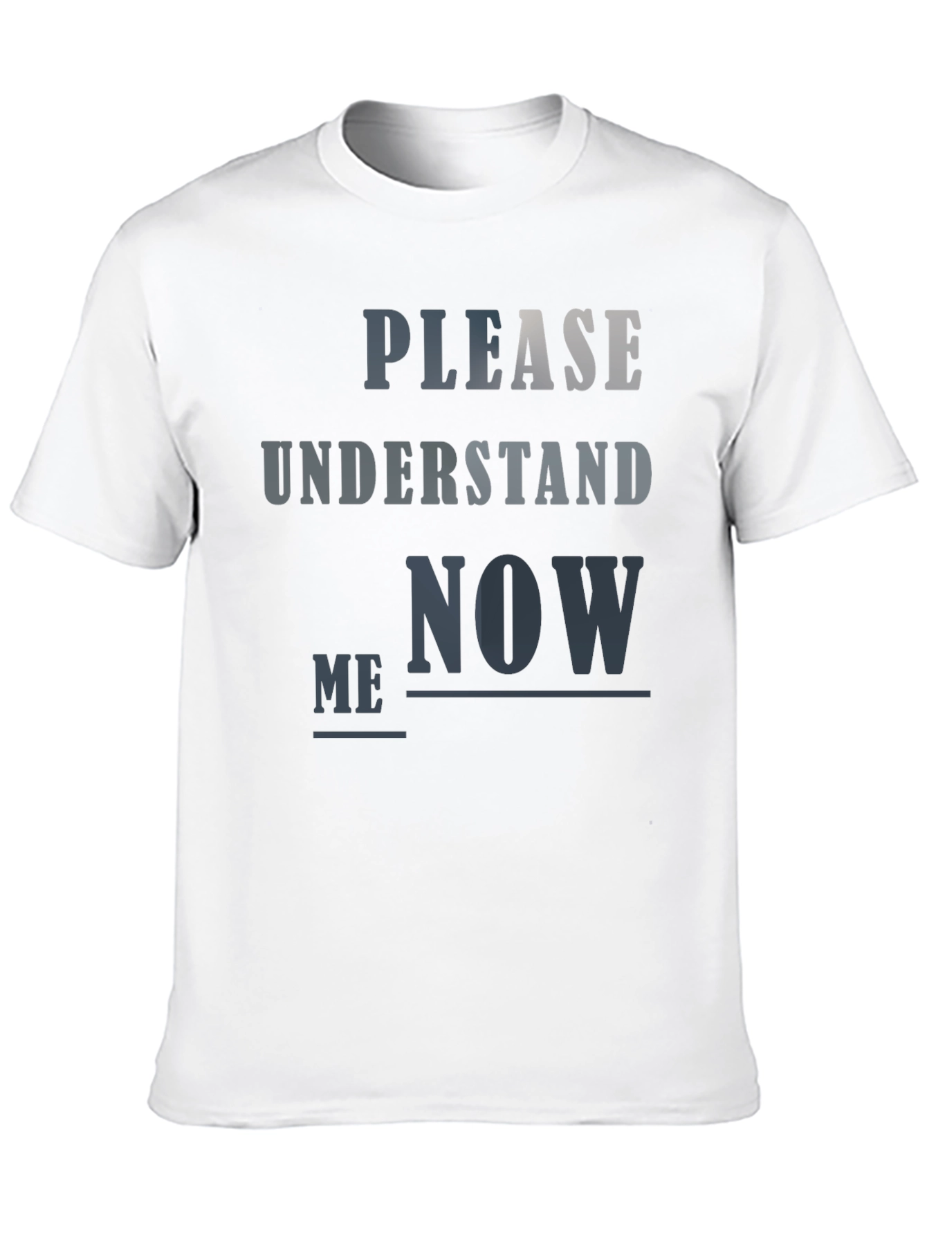 Black Please Understand Me Now T-Shirt view 10