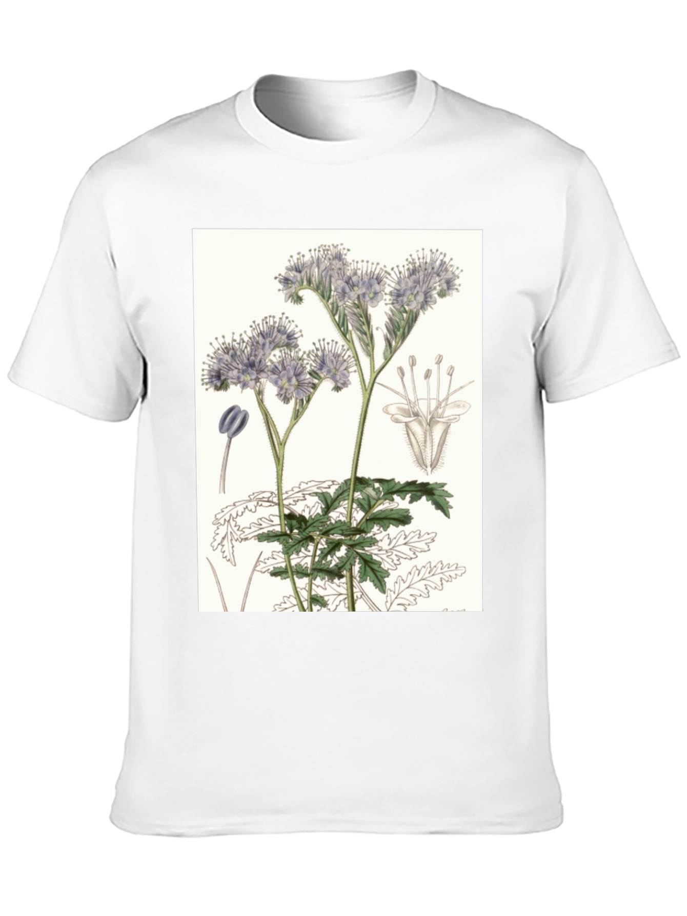 Black Botanical Flower T-Shirt view 10