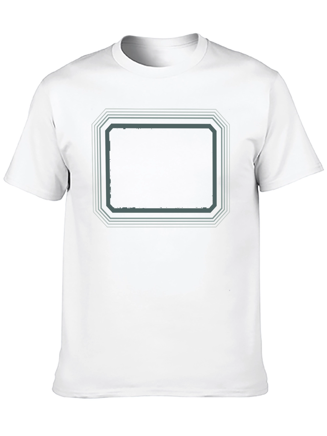 Black Retro Framed Graphic Tee - Black Cotton Blend view 10