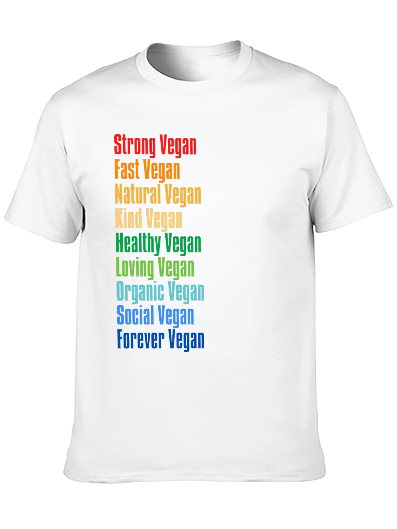 Black Rainbow Vegan Graphic Tee - Black Unisex T-Shirt view 10