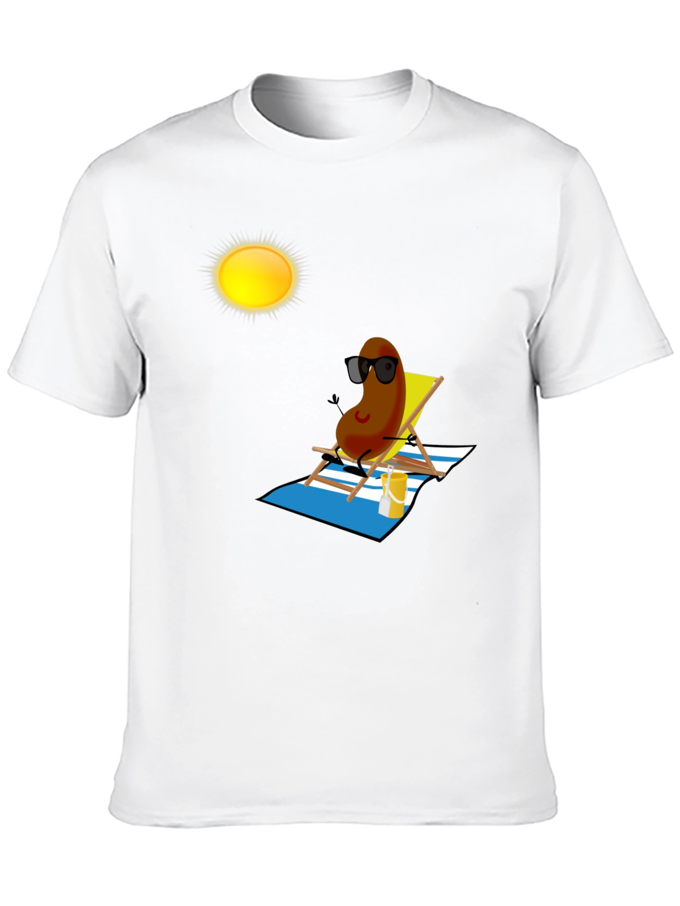 Black Relaxing Bean Graphic T-Shirt view 10