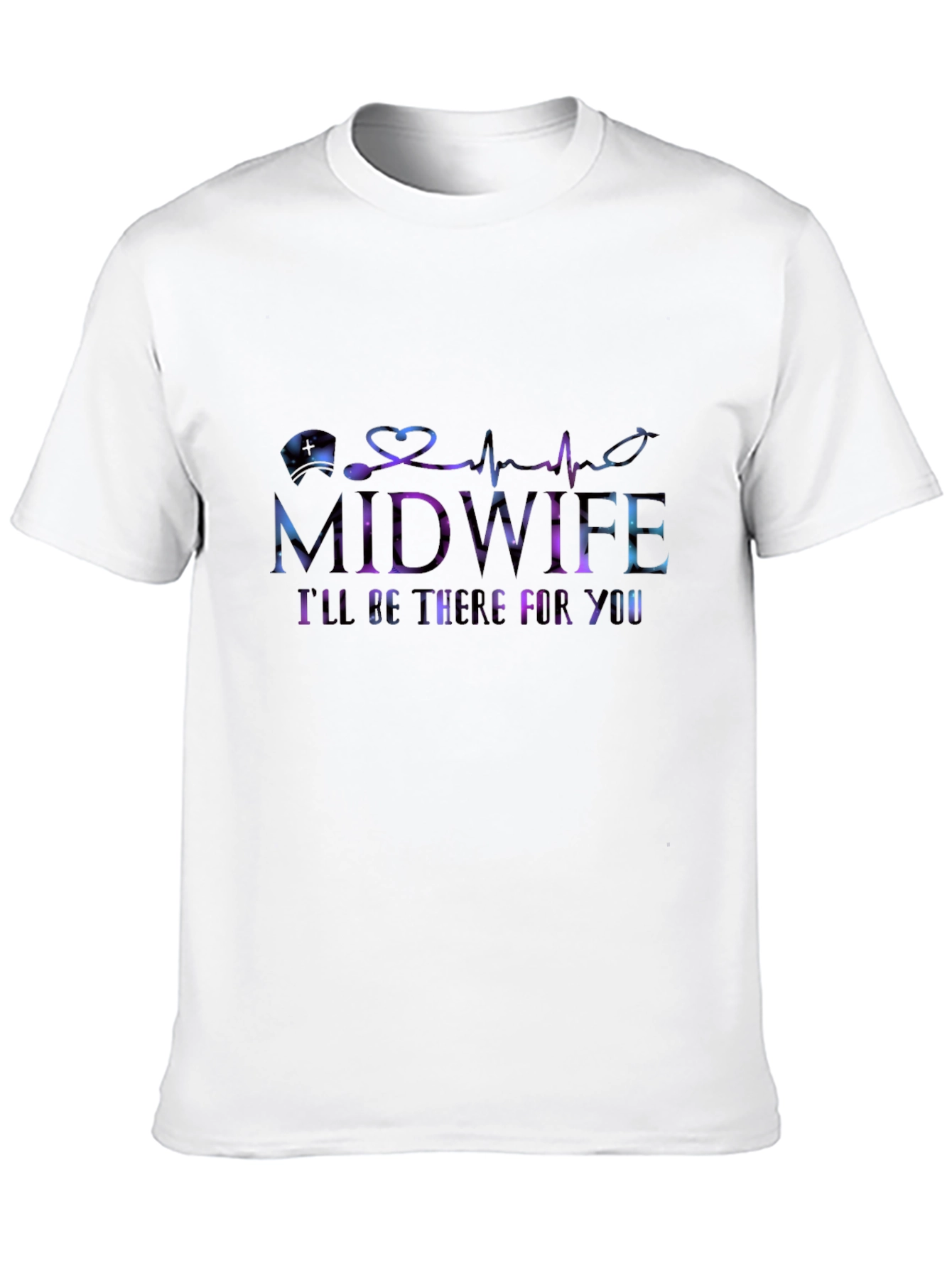 Black Midwife I'll Be There For You T-Shirt view 10