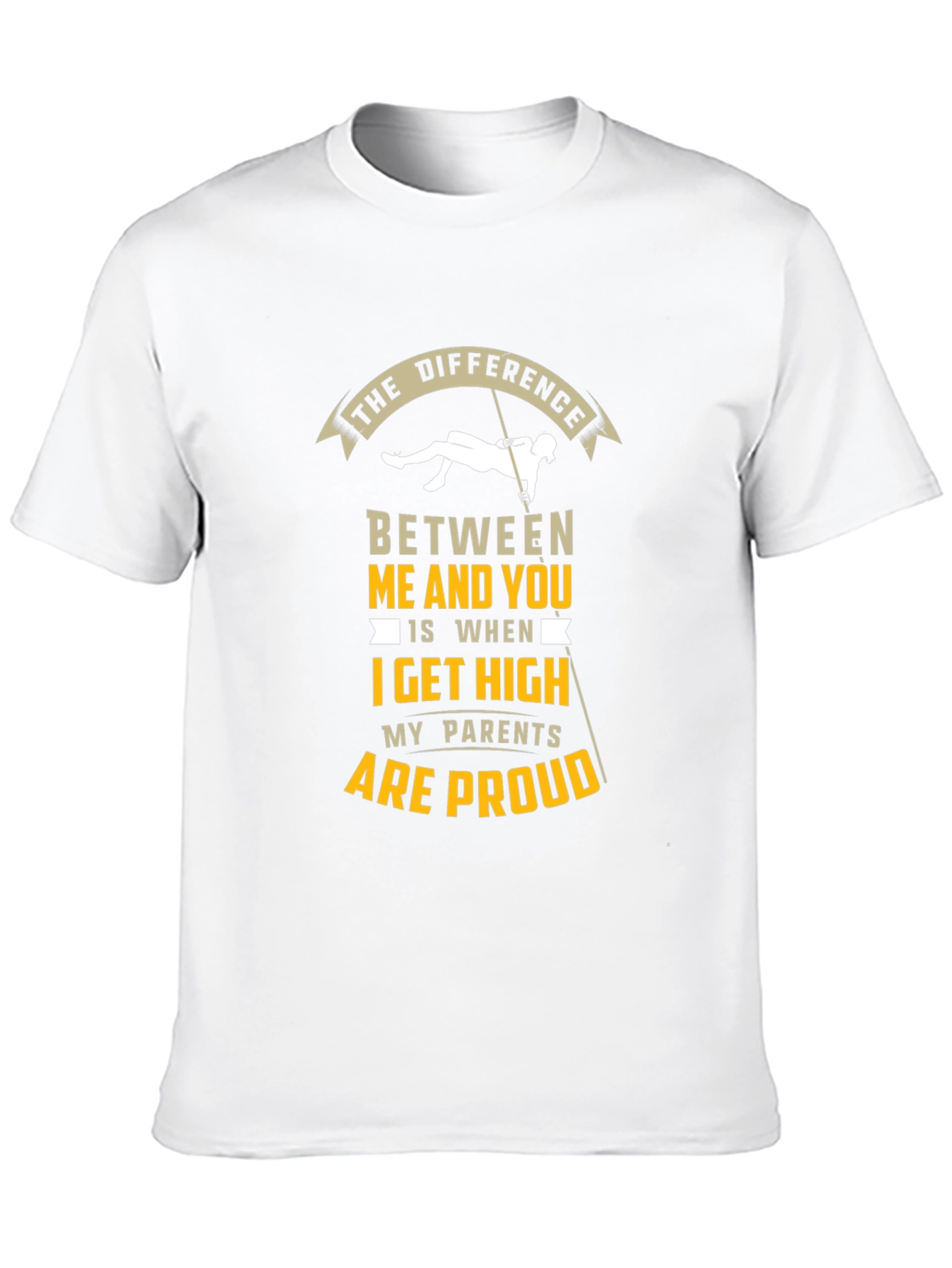 Black High Altitude Humor T-Shirt - 'The Difference' Tee view 10