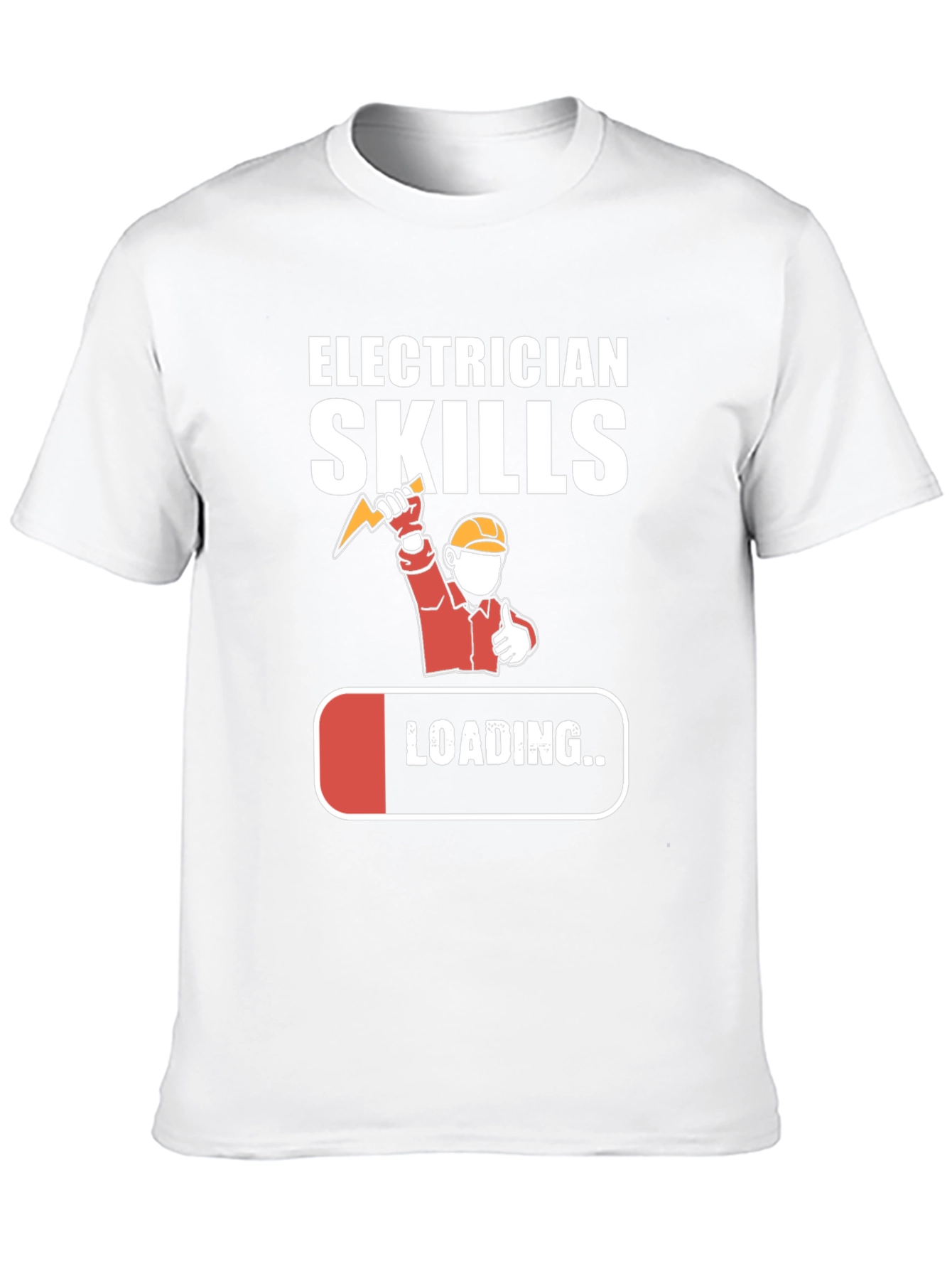 Black Electrician Skills Loading T-Shirt Funny Gift view 10