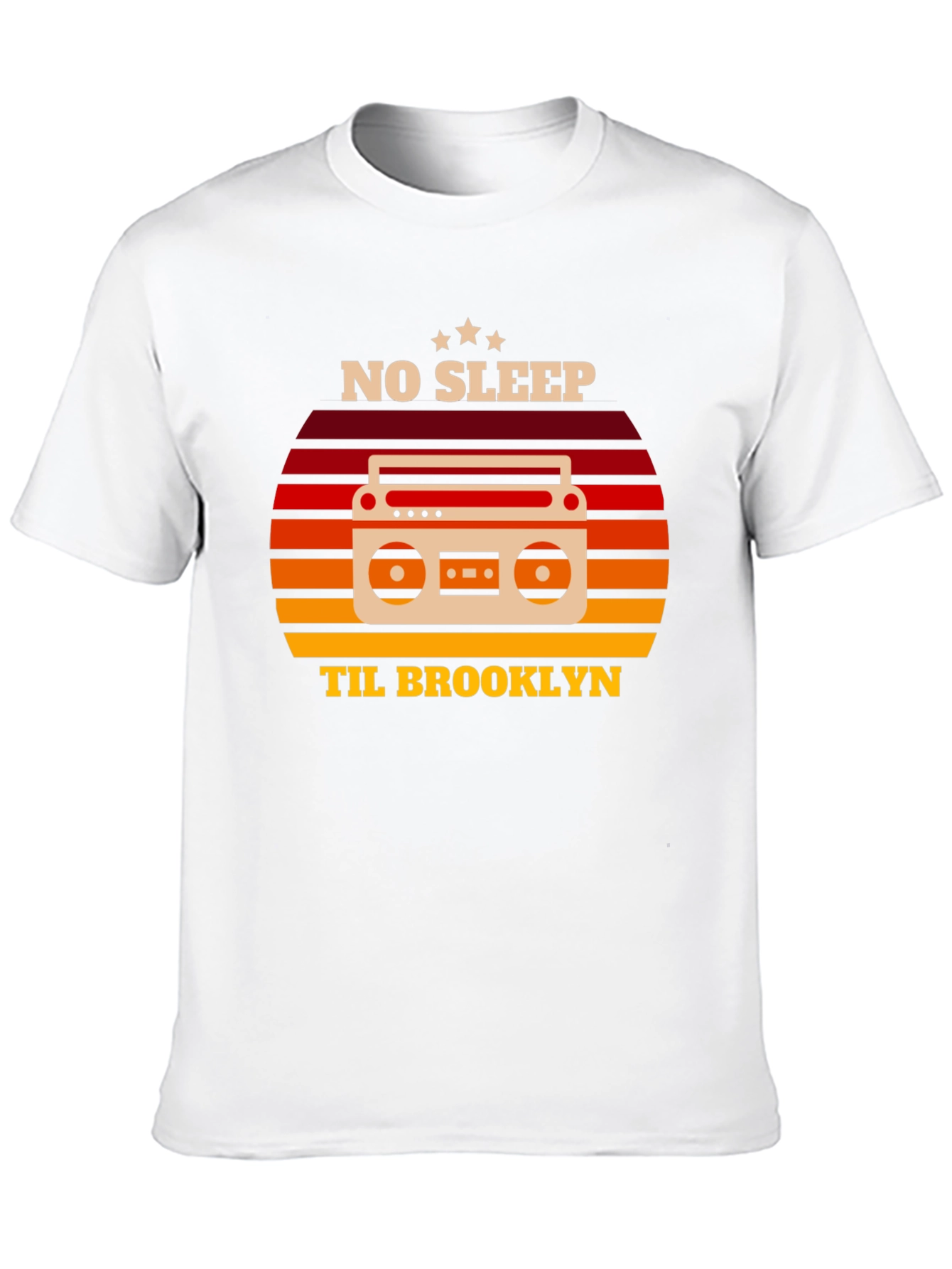 Black No Sleep Til Brooklyn Retro Graphic Tee view 10