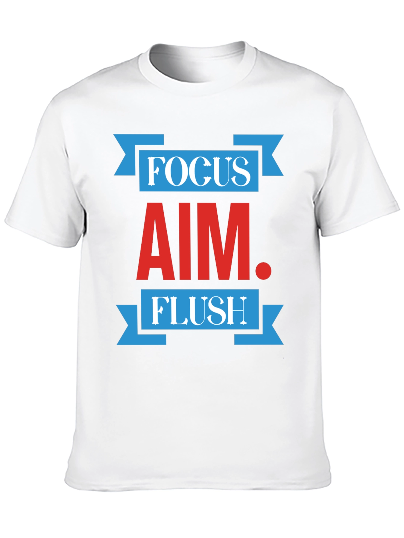Black Focus Aim Flush Graphic Print Crew Neck T-Shirt view 10