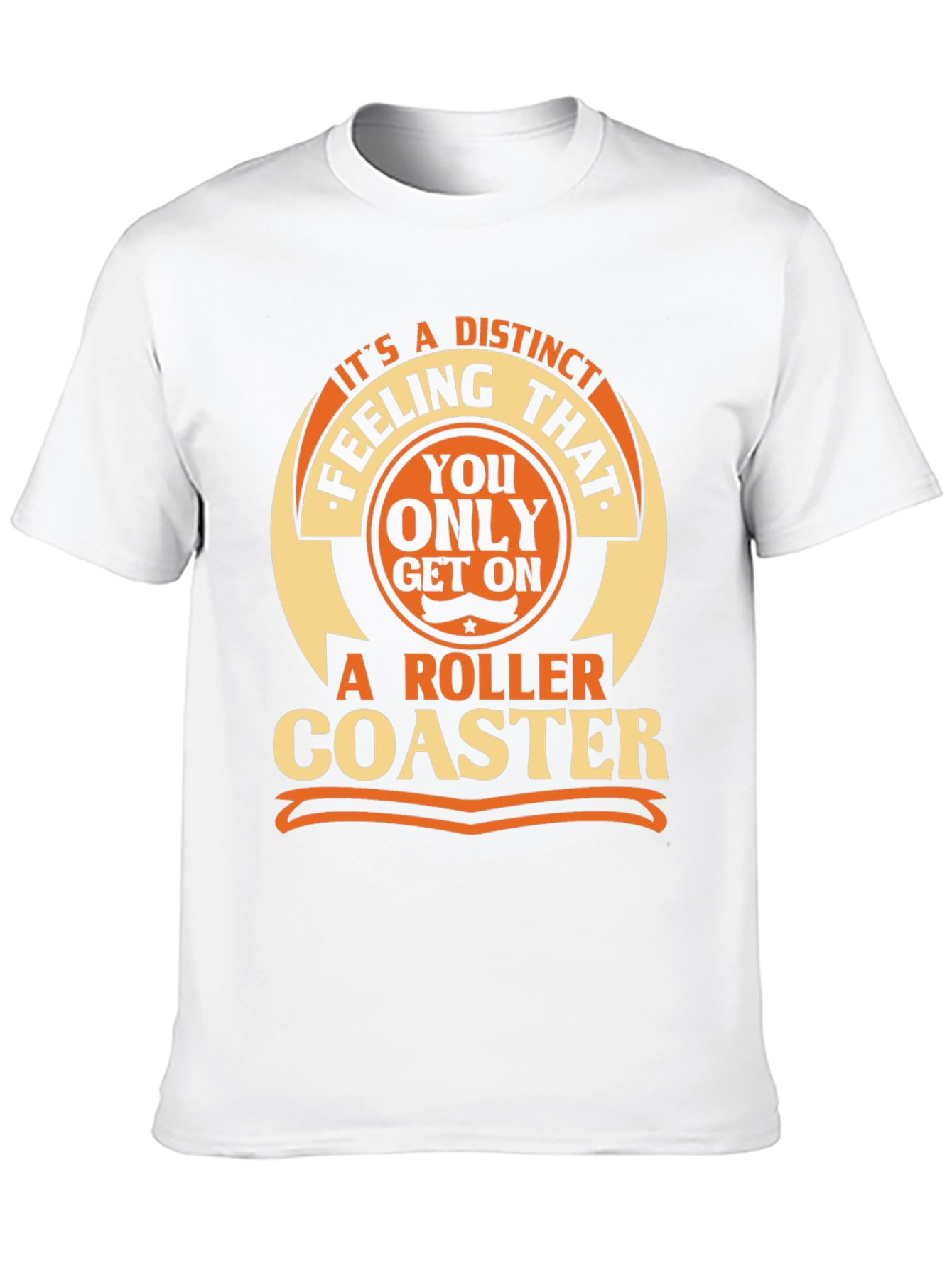 Black Distinct Roller Coaster Feeling T-Shirt view 10
