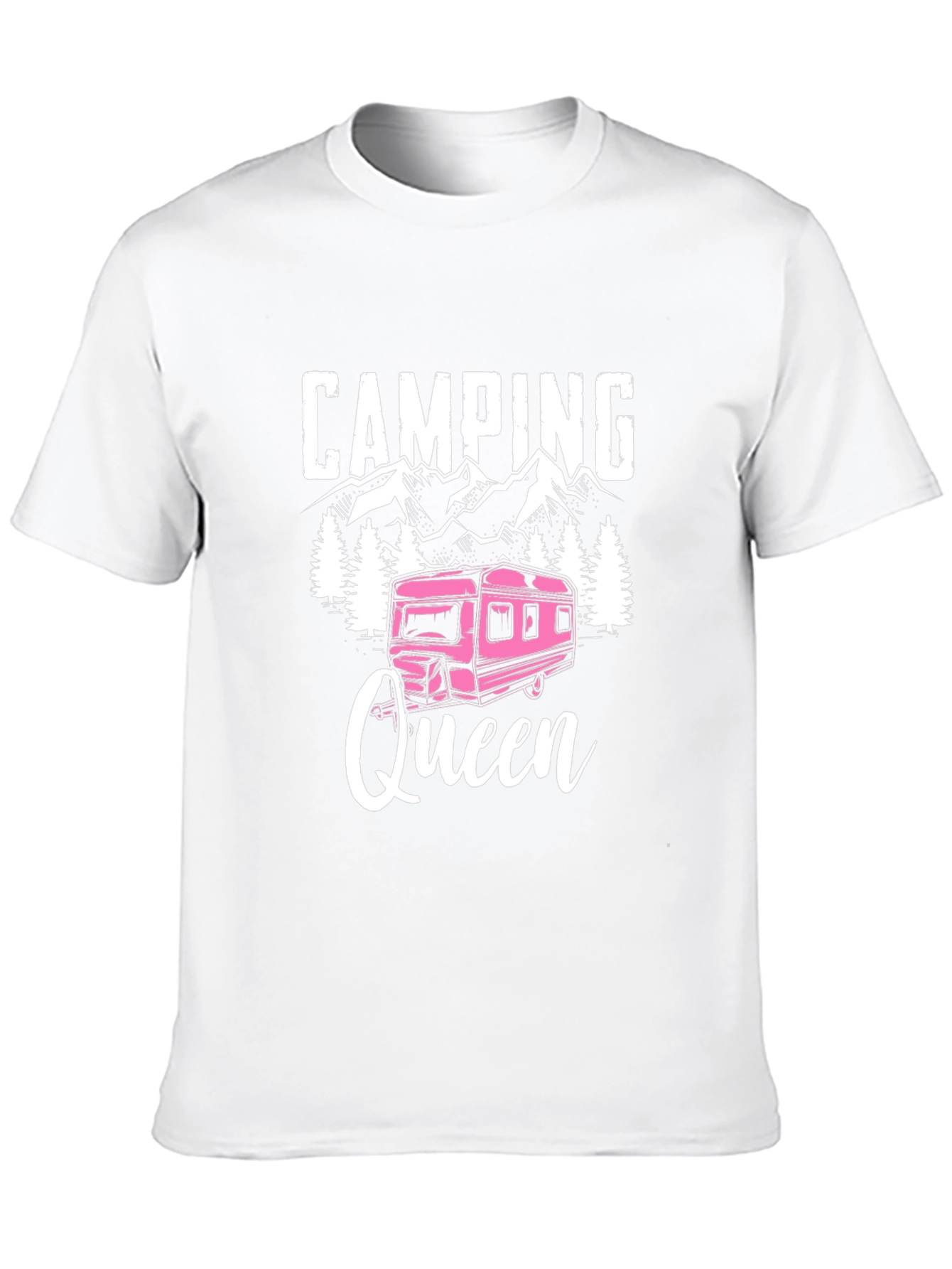 Black Camping Queen Graphic T-Shirt view 10