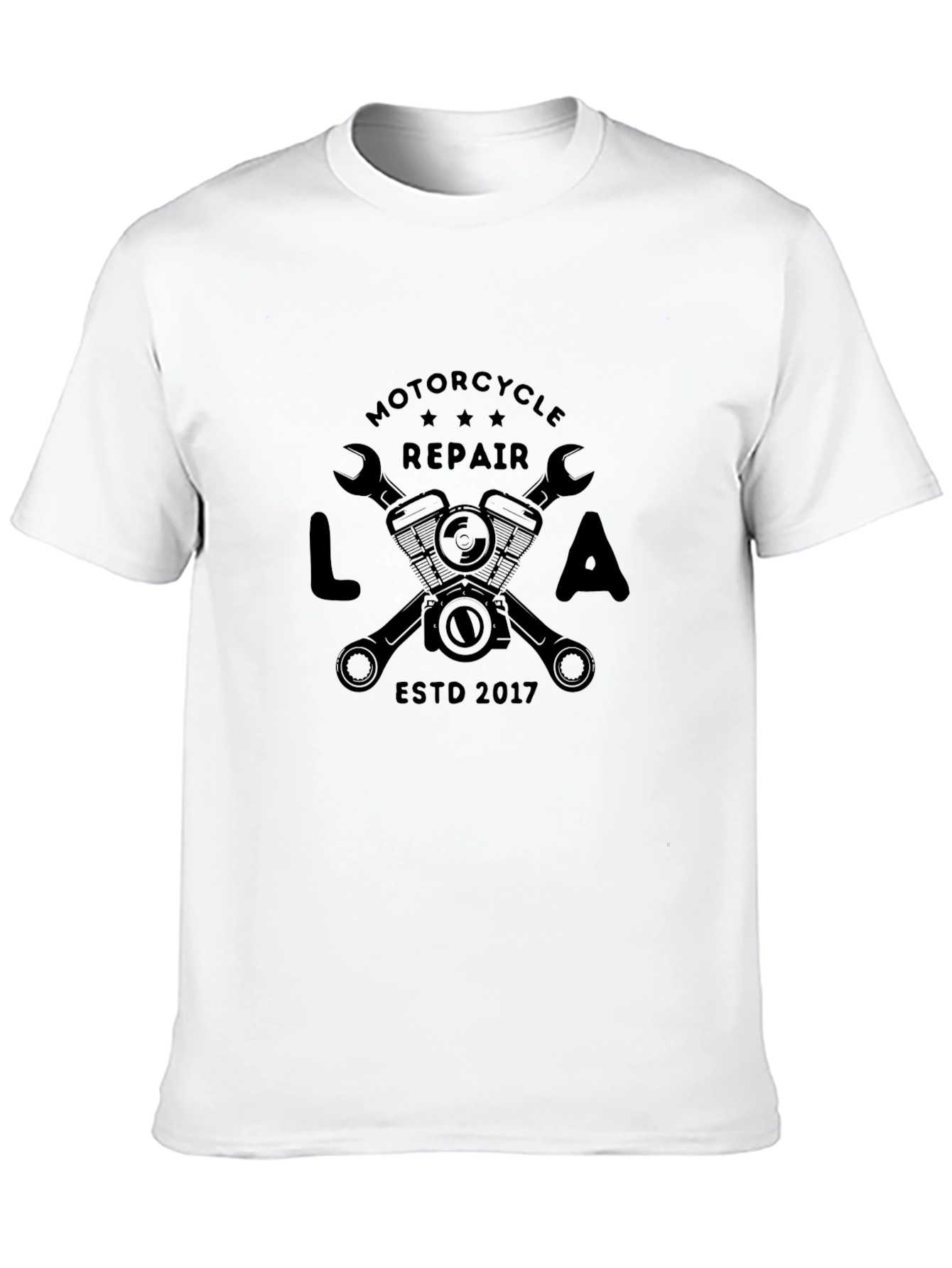Black Motorcycle Repair T-Shirt - Mechanic Tee view 10