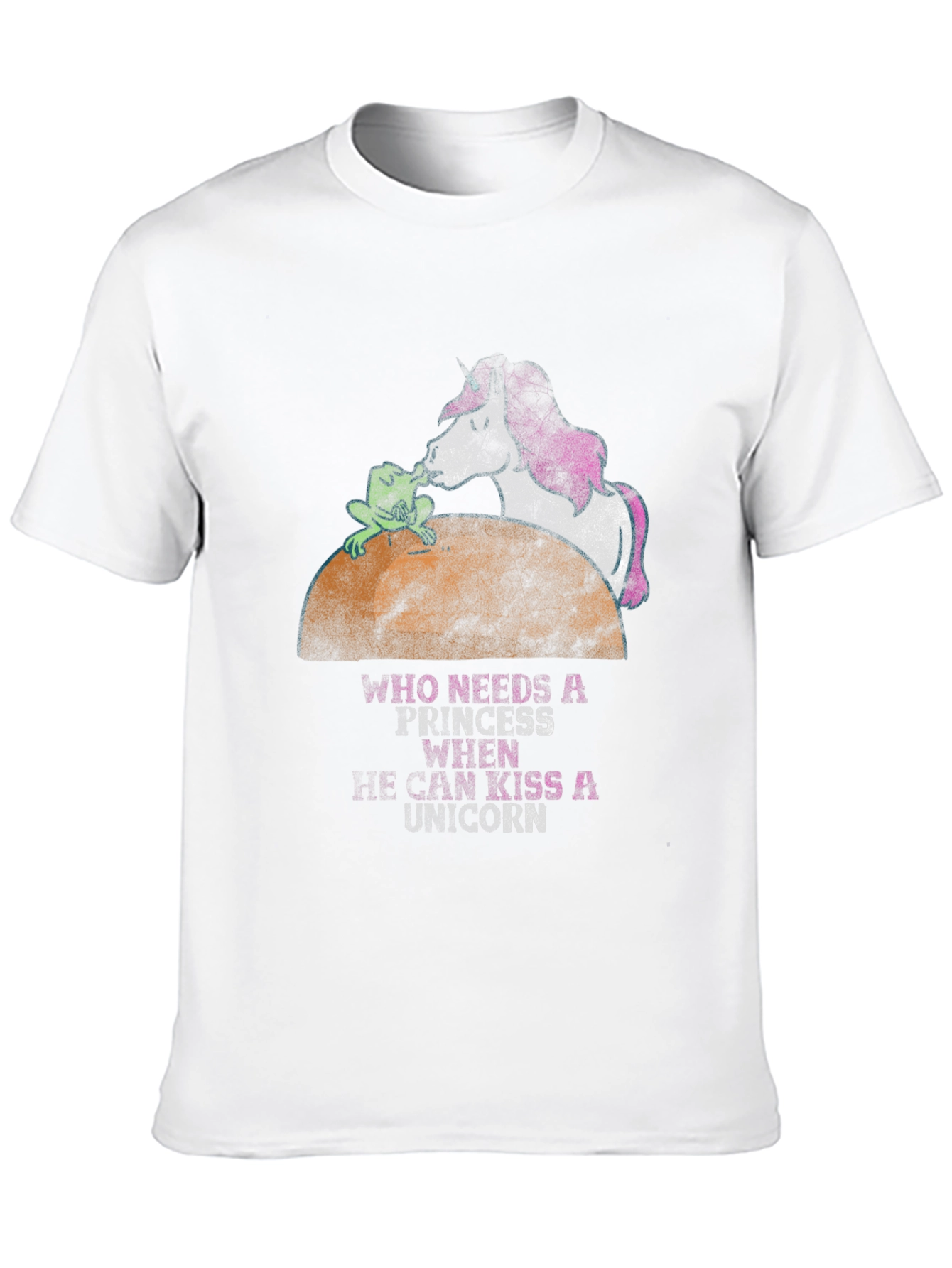 Black Frog Kissing Unicorn Graphic Tee view 10